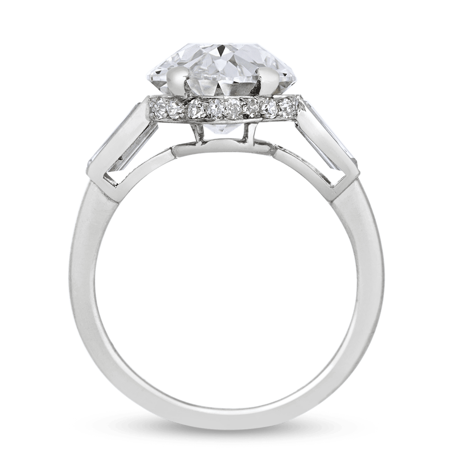 Cartier Art Deco Golconda Diamond Ring, 4.33 Carats