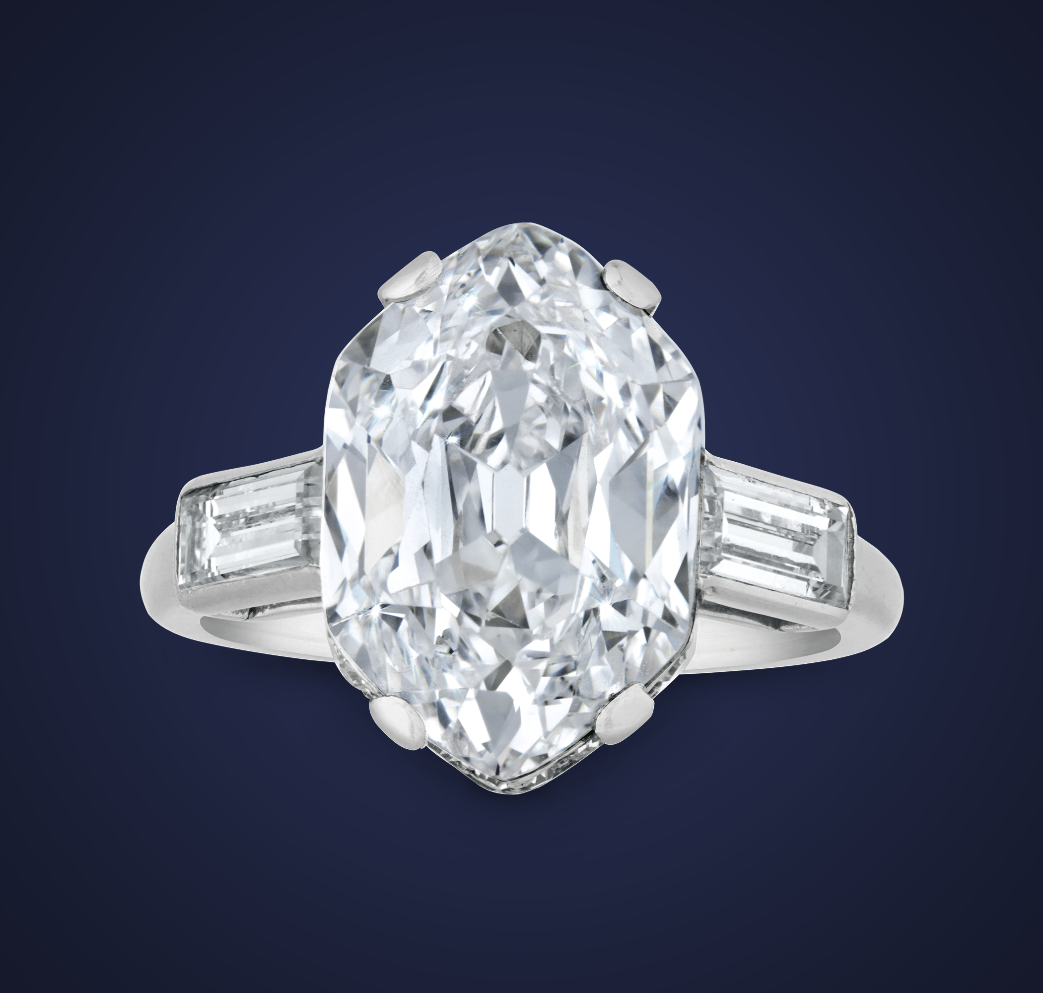 Cartier Art Deco Golconda Diamond Ring, 4.33 Carats