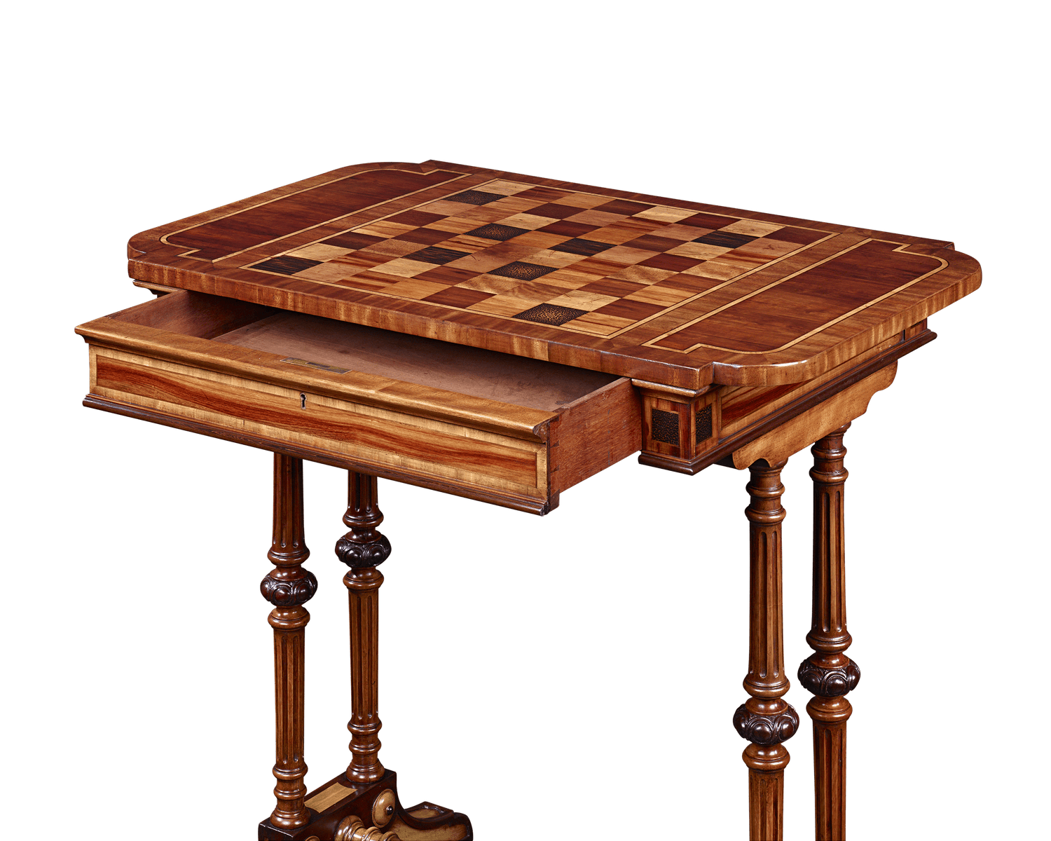 Marquetry Games Table by Ralph Turnbull