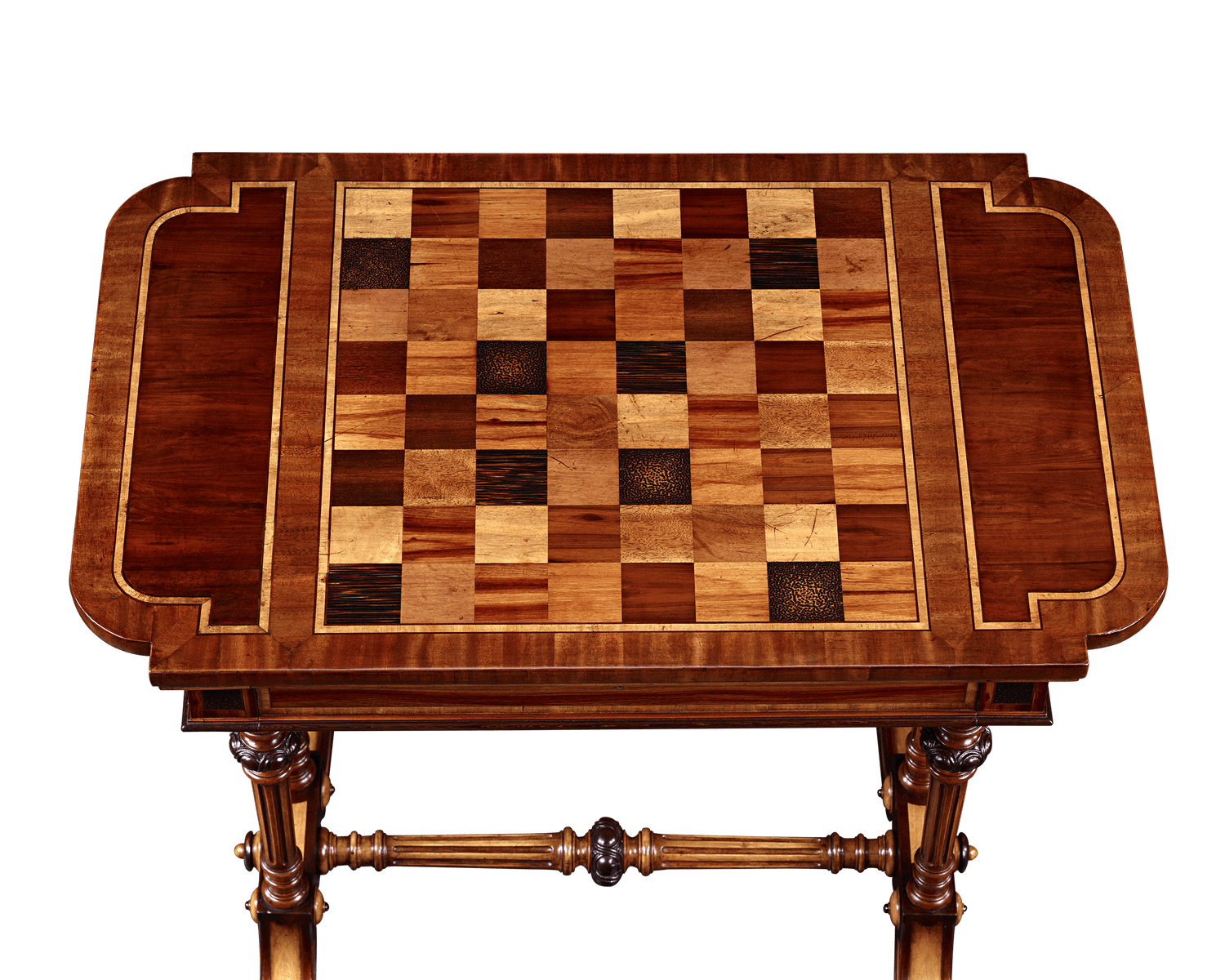 Marquetry Games Table by Ralph Turnbull