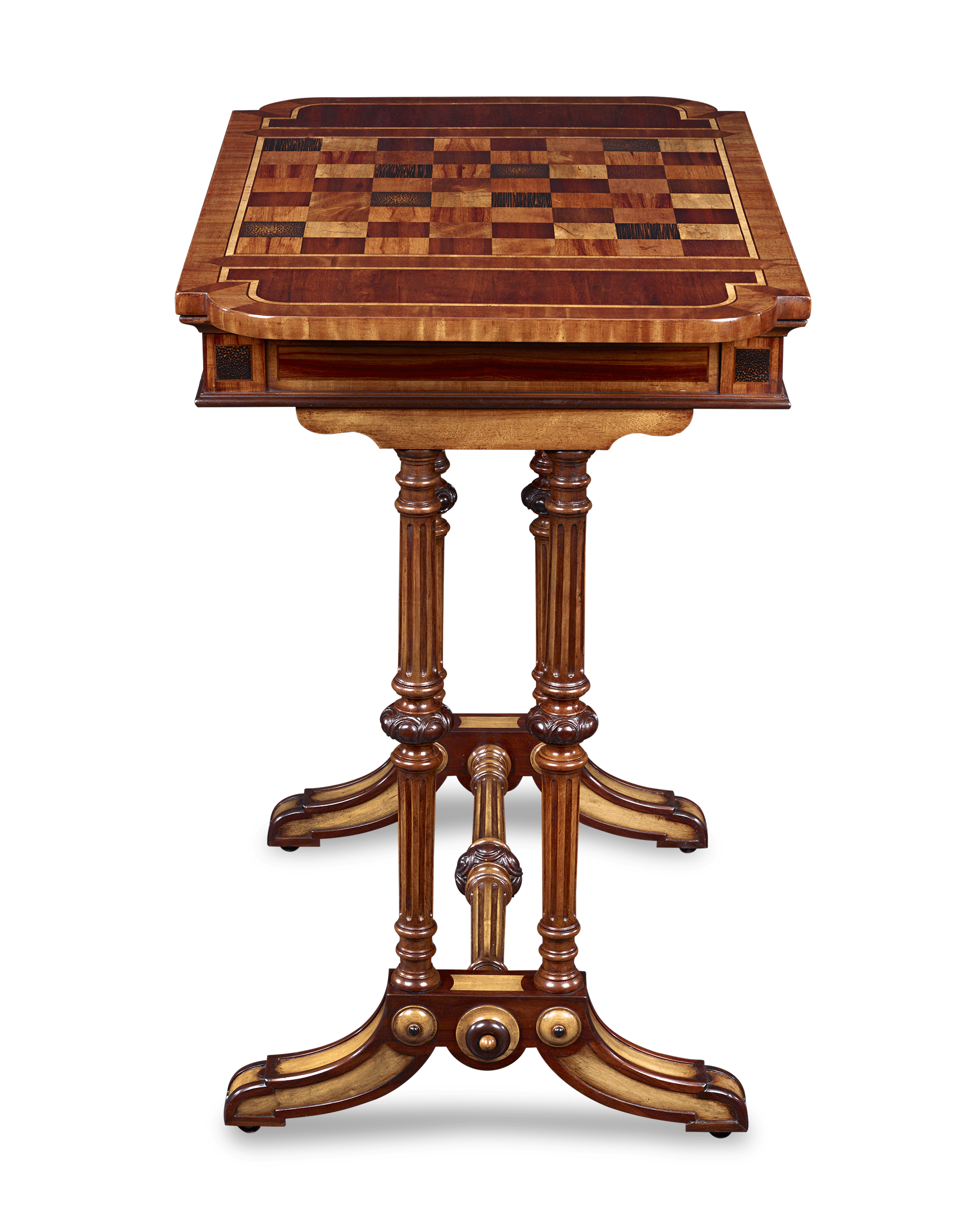 Marquetry Games Table by Ralph Turnbull