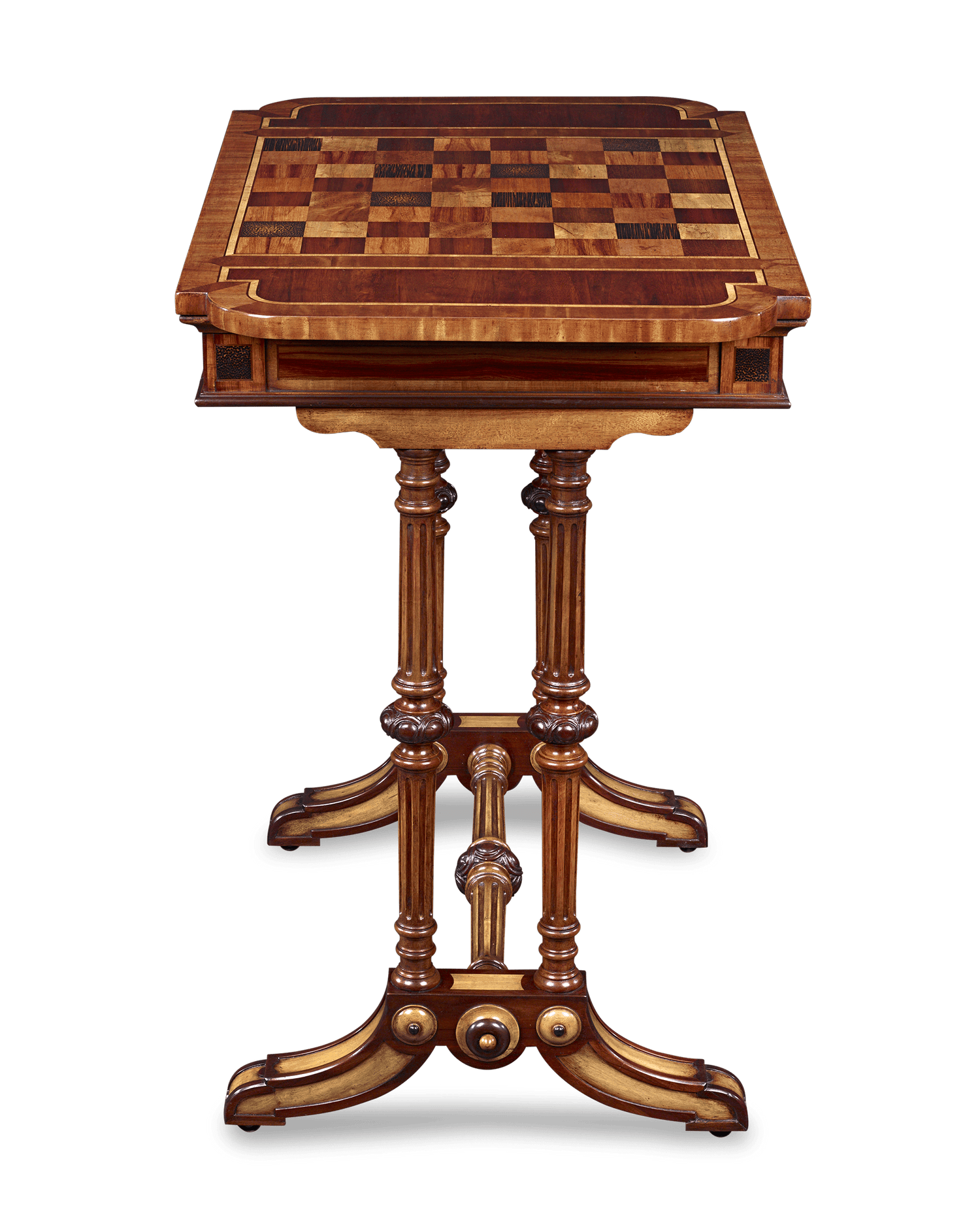 Marquetry Games Table by Ralph Turnbull