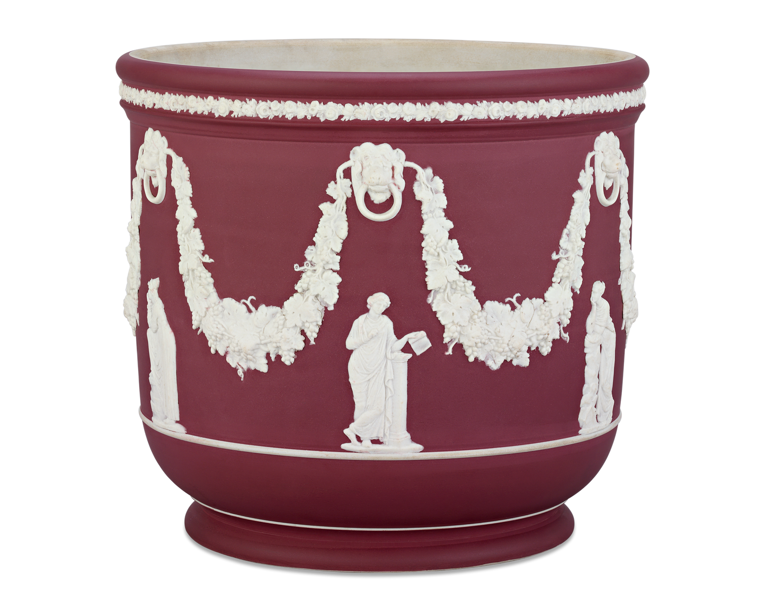 Wedgwood Crimson Jasperware Jardinière