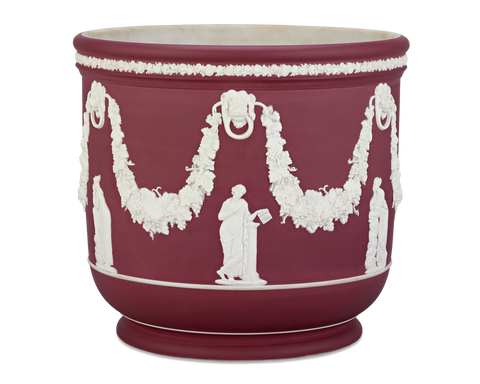 Wedgwood Crimson Jasperware Jardinière