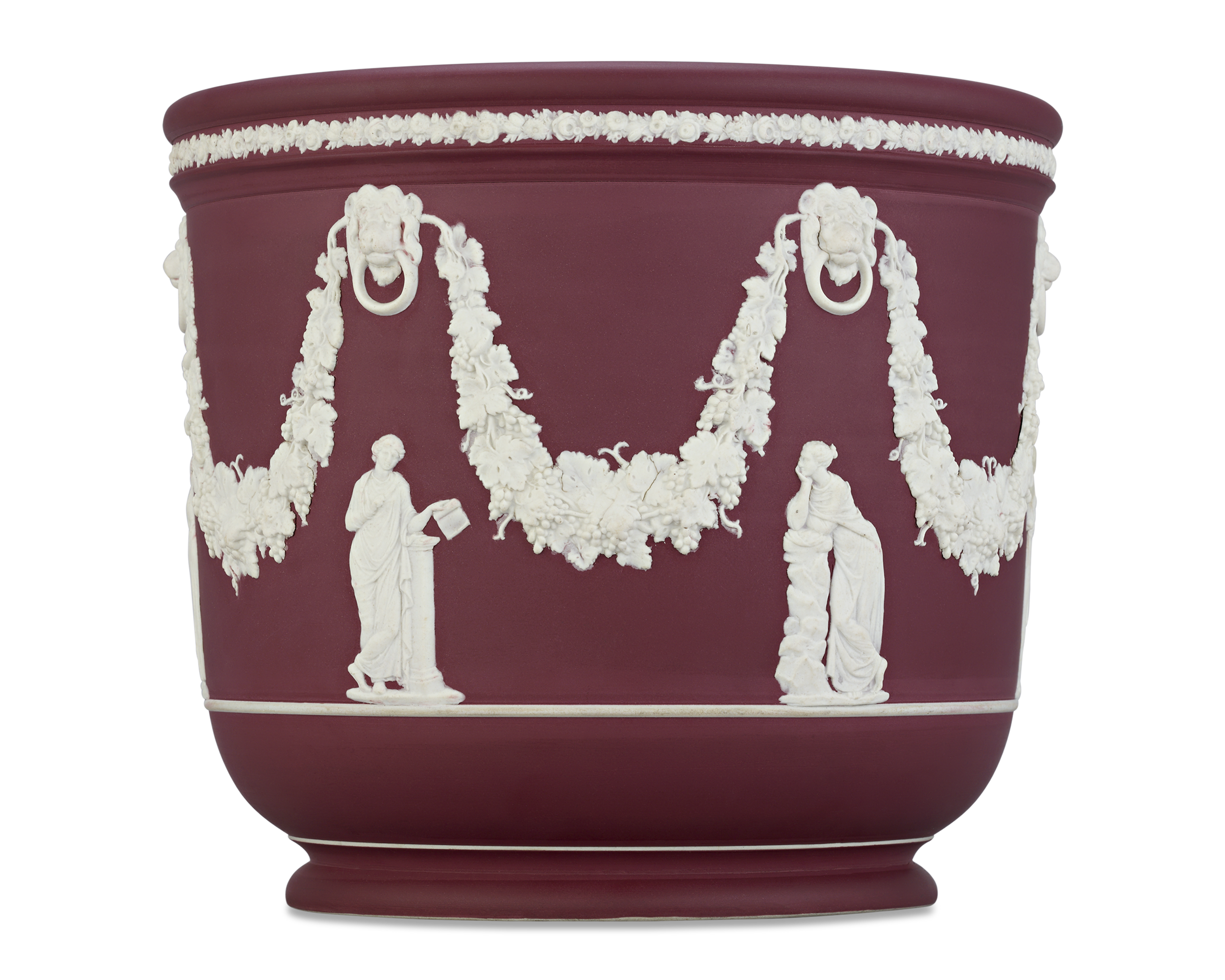 Wedgwood Crimson Jasperware Jardinière