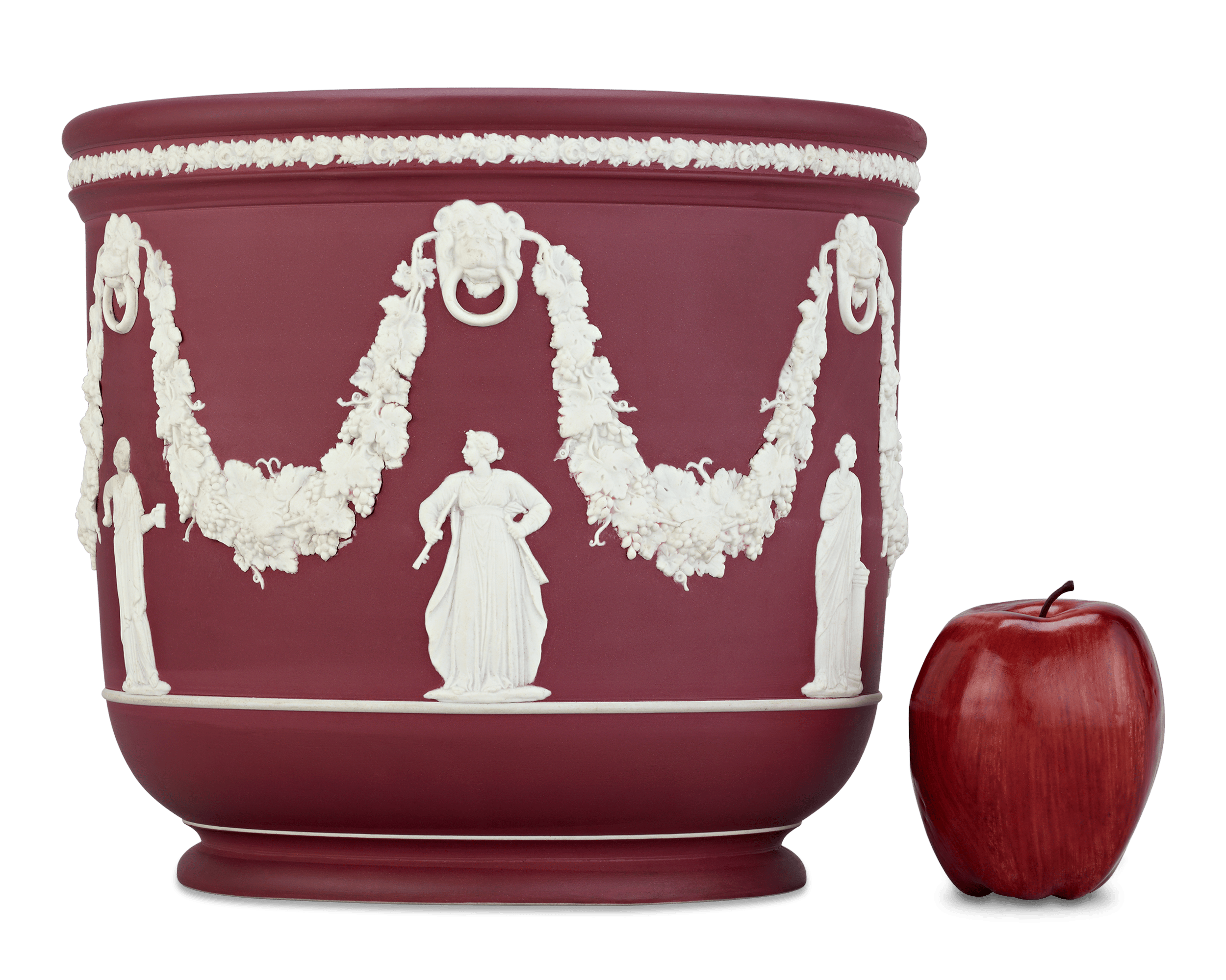 Wedgwood Crimson Jasperware Jardinière