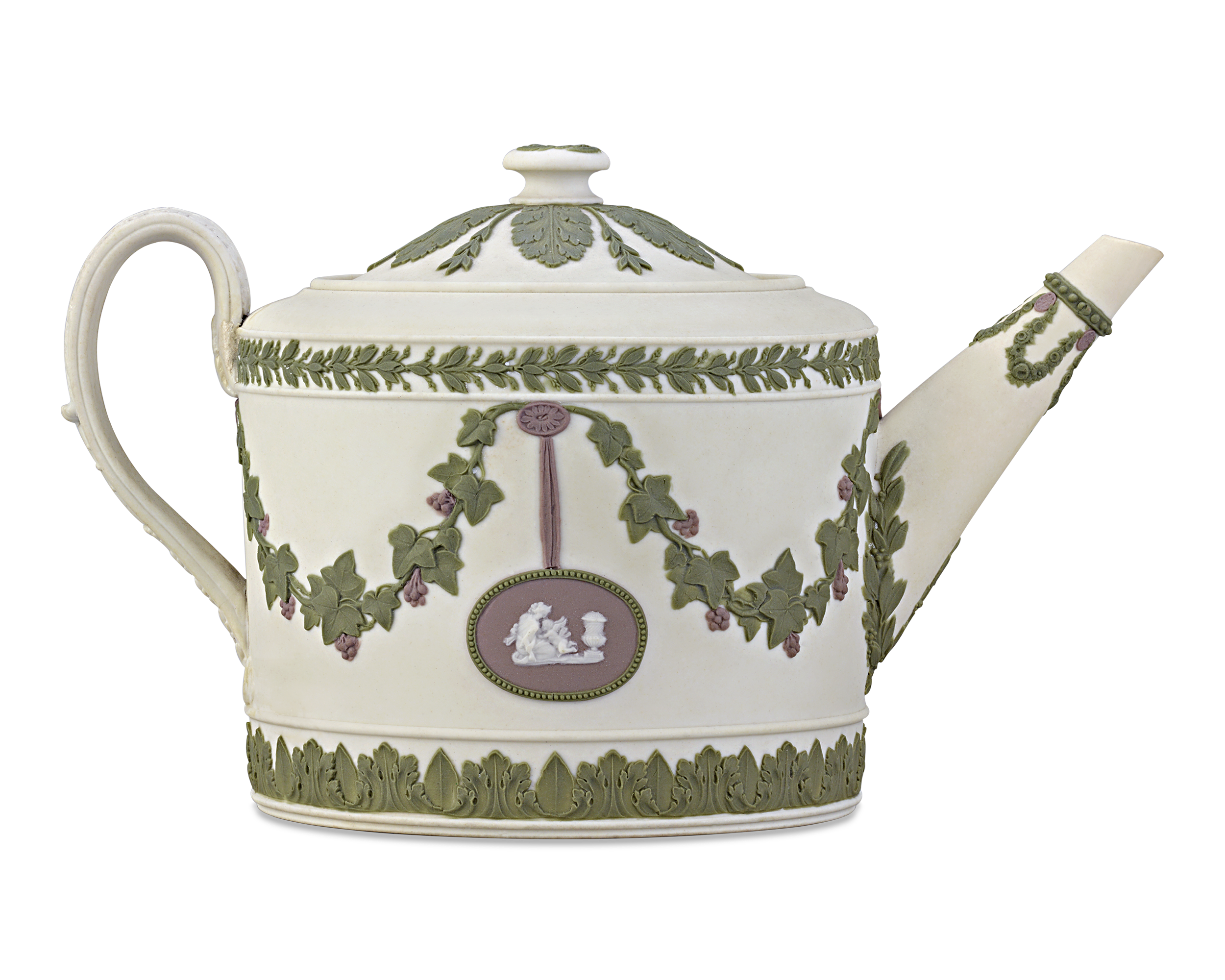 Wedgwood Tri-color Jasperware Teapot