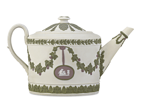 Wedgwood Tri-color Jasperware Teapot