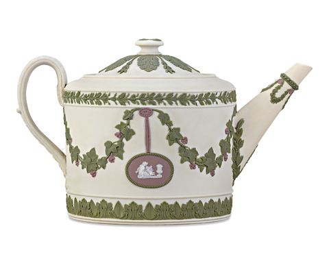 Wedgwood Tri-color Jasperware Teapot