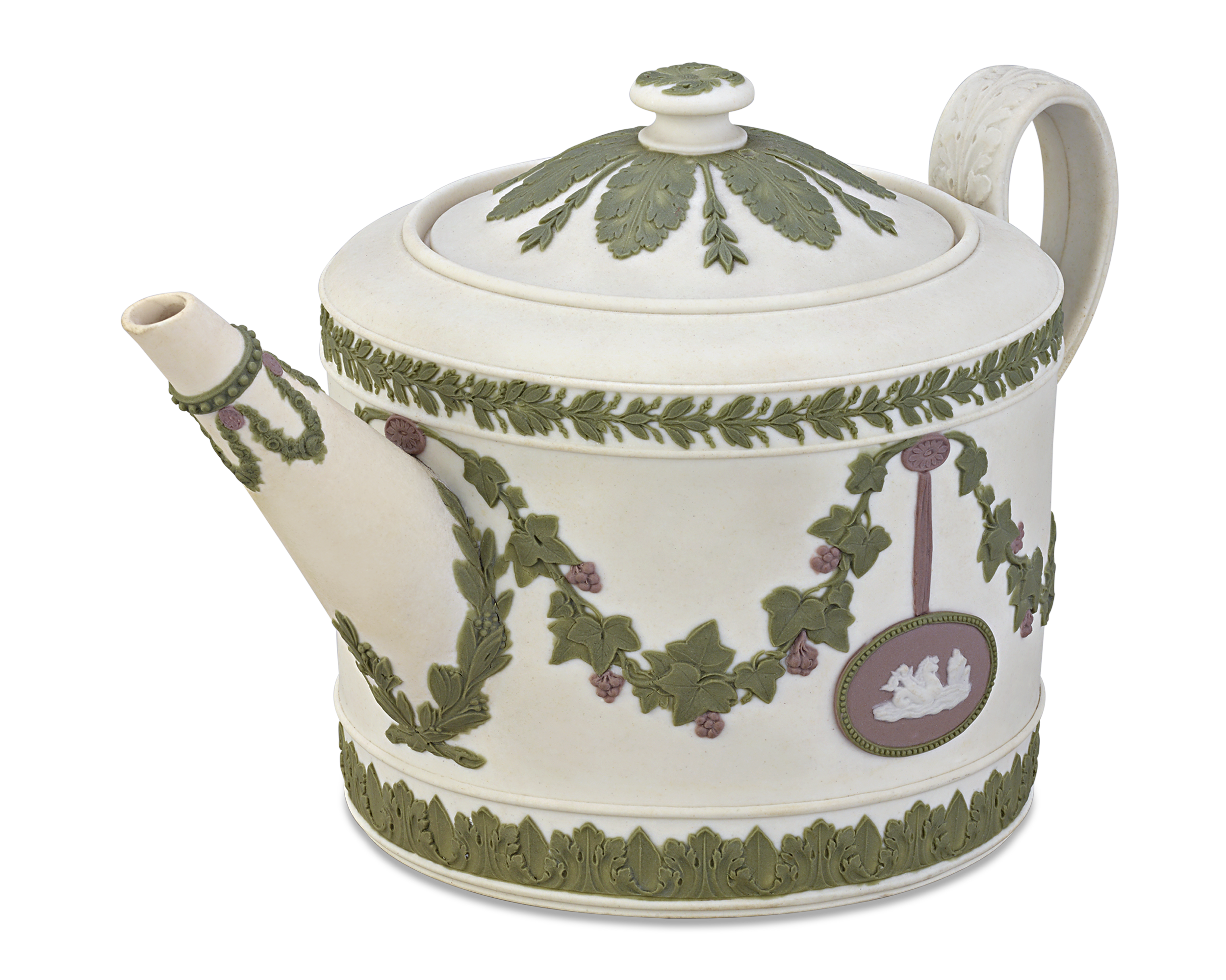 Wedgwood Tri-color Jasperware Teapot