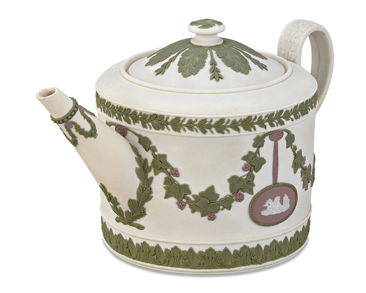 Wedgwood Tri-color Jasperware Teapot