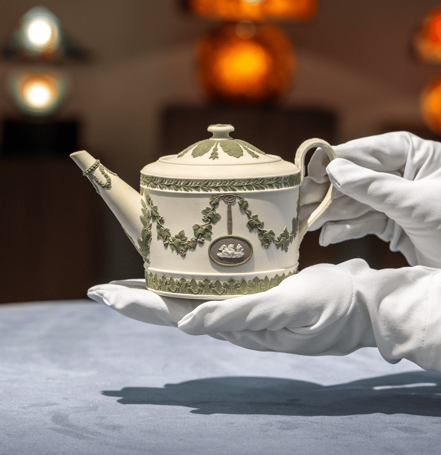 Wedgwood Tri-color Jasperware Teapot