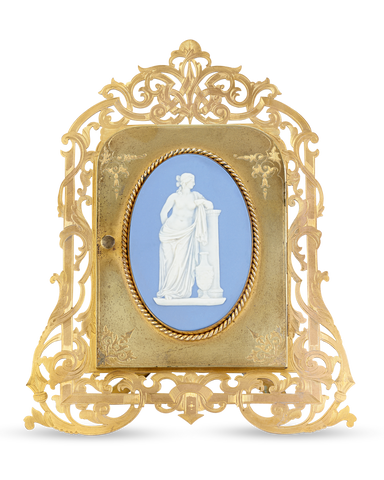 Framed Wedgwood Plaque with Royal Photograph