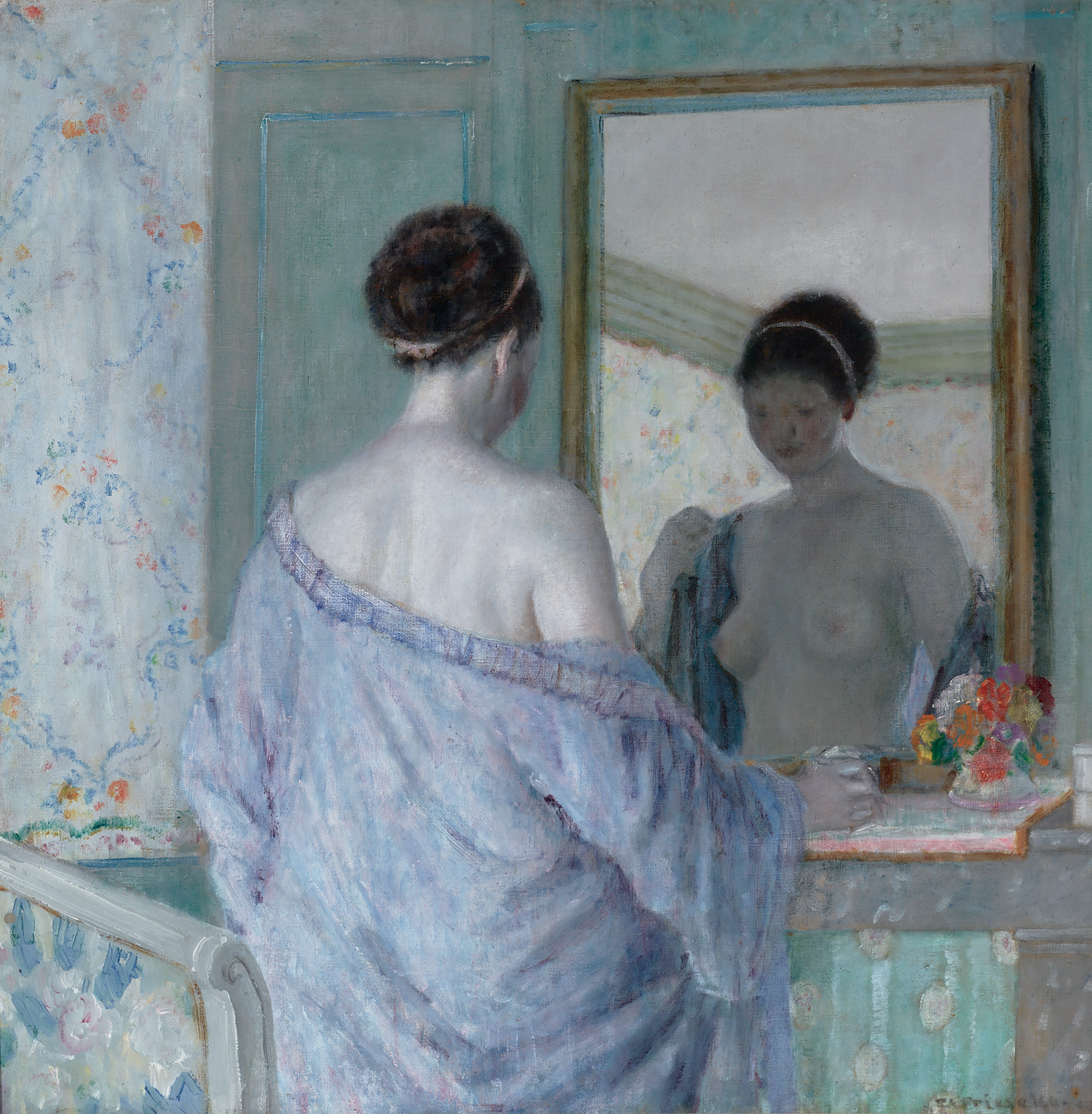 At the Mirror by Frederick Carl Frieseke