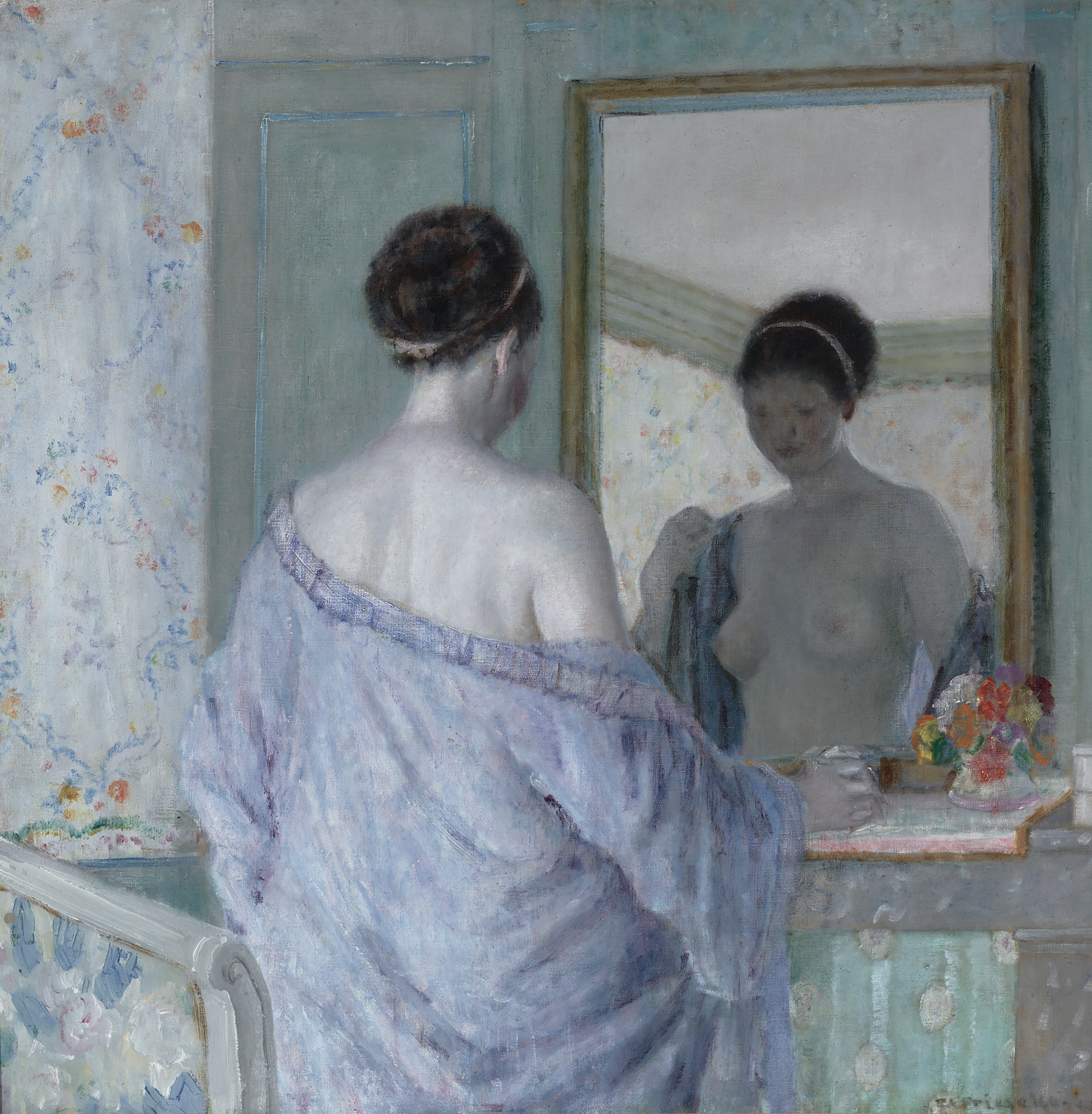 At the Mirror by Frederick Carl Frieseke