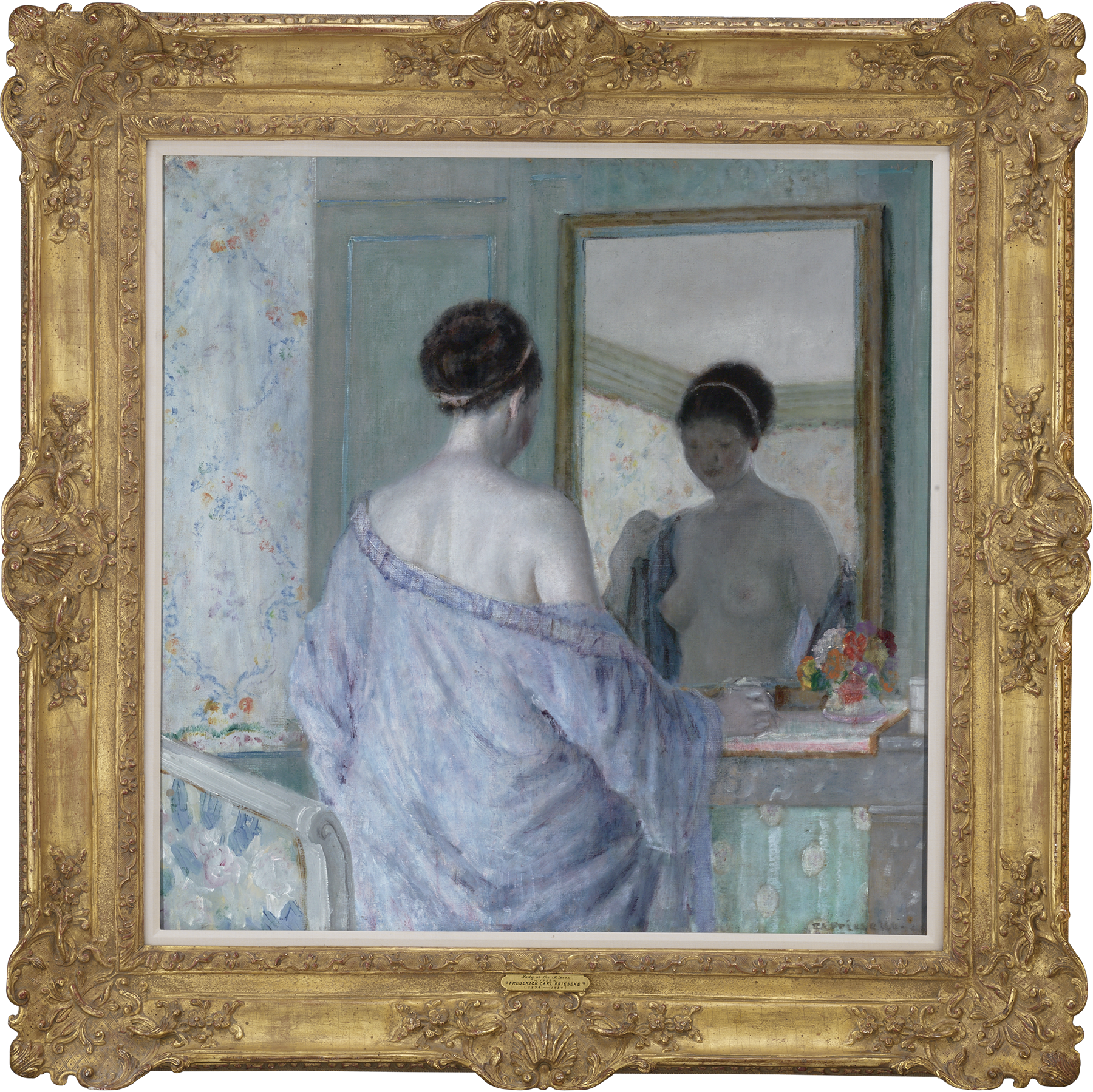 At the Mirror by Frederick Carl Frieseke