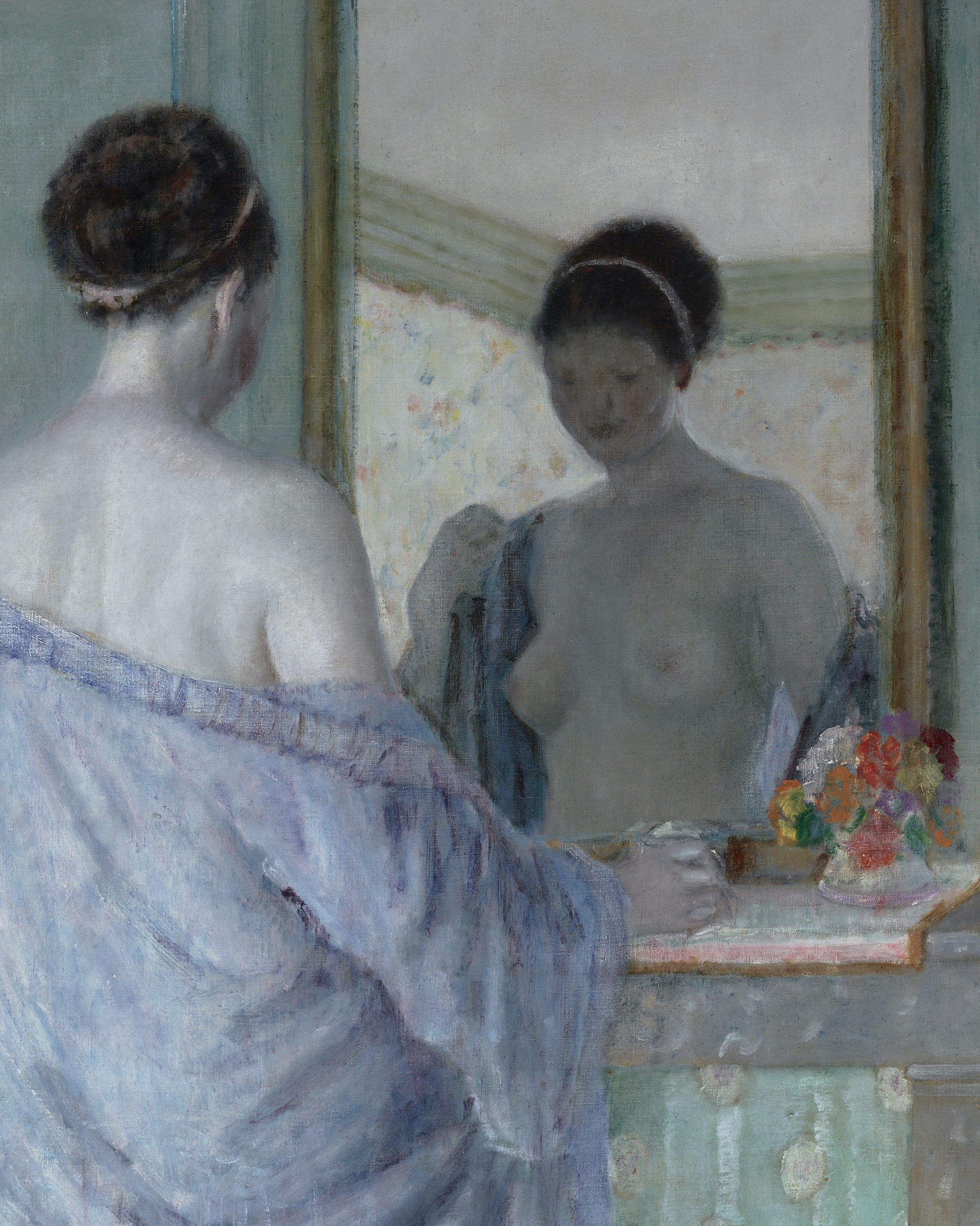 At the Mirror by Frederick Carl Frieseke