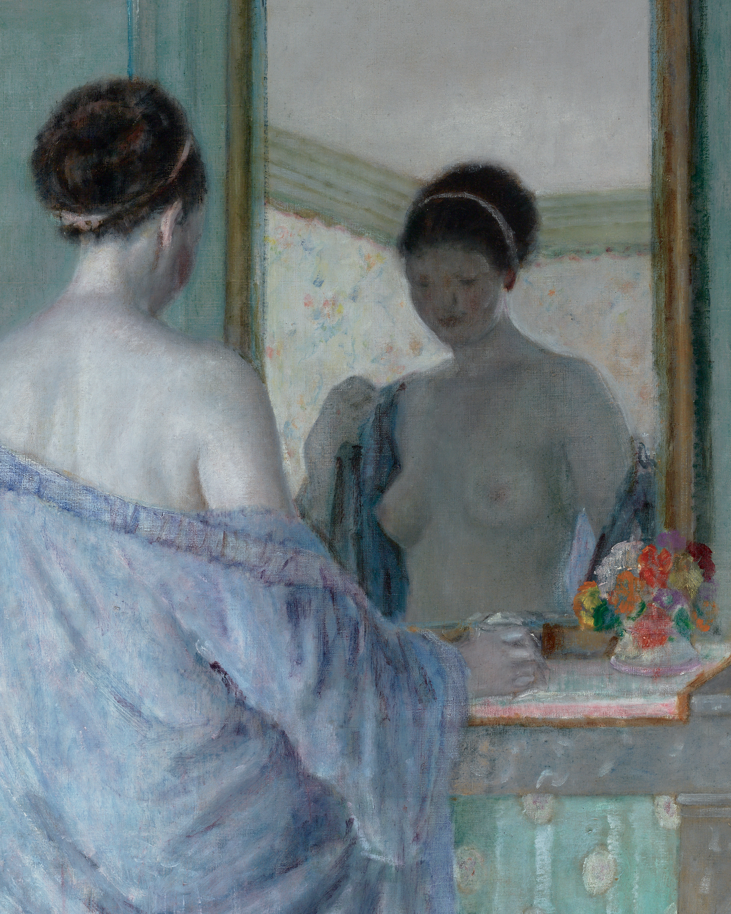 At the Mirror by Frederick Carl Frieseke