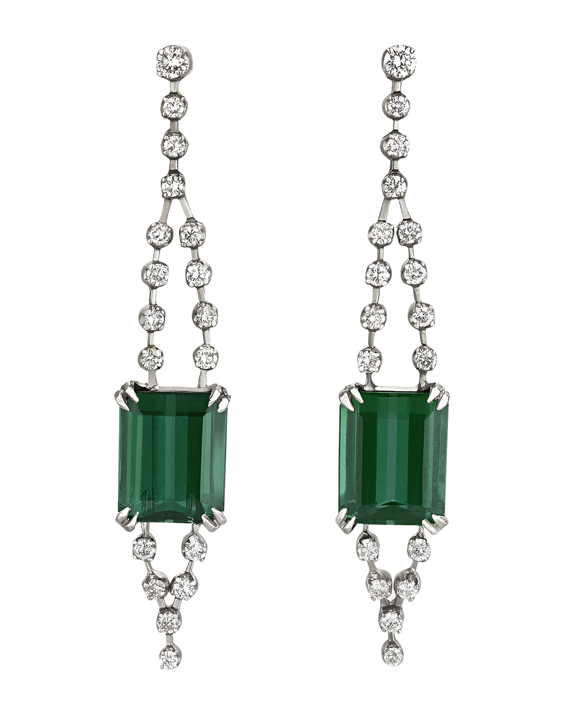 H. Stern Tourmaline and Diamond Earrings