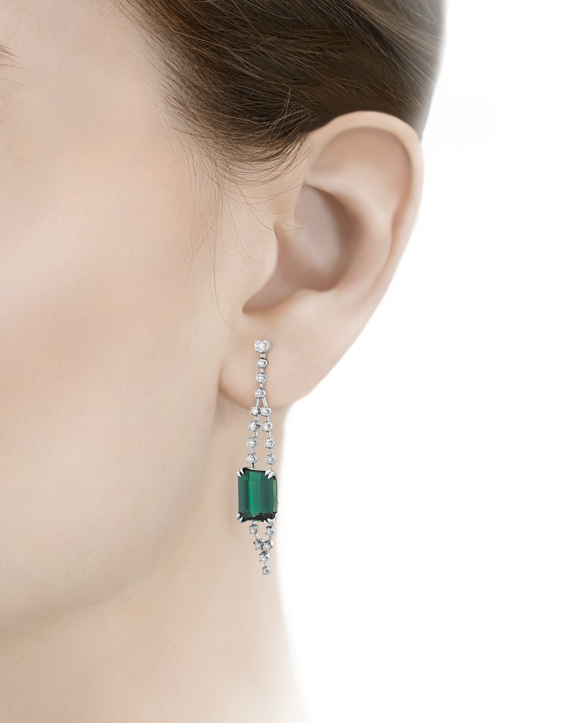 H. Stern Tourmaline and Diamond Earrings