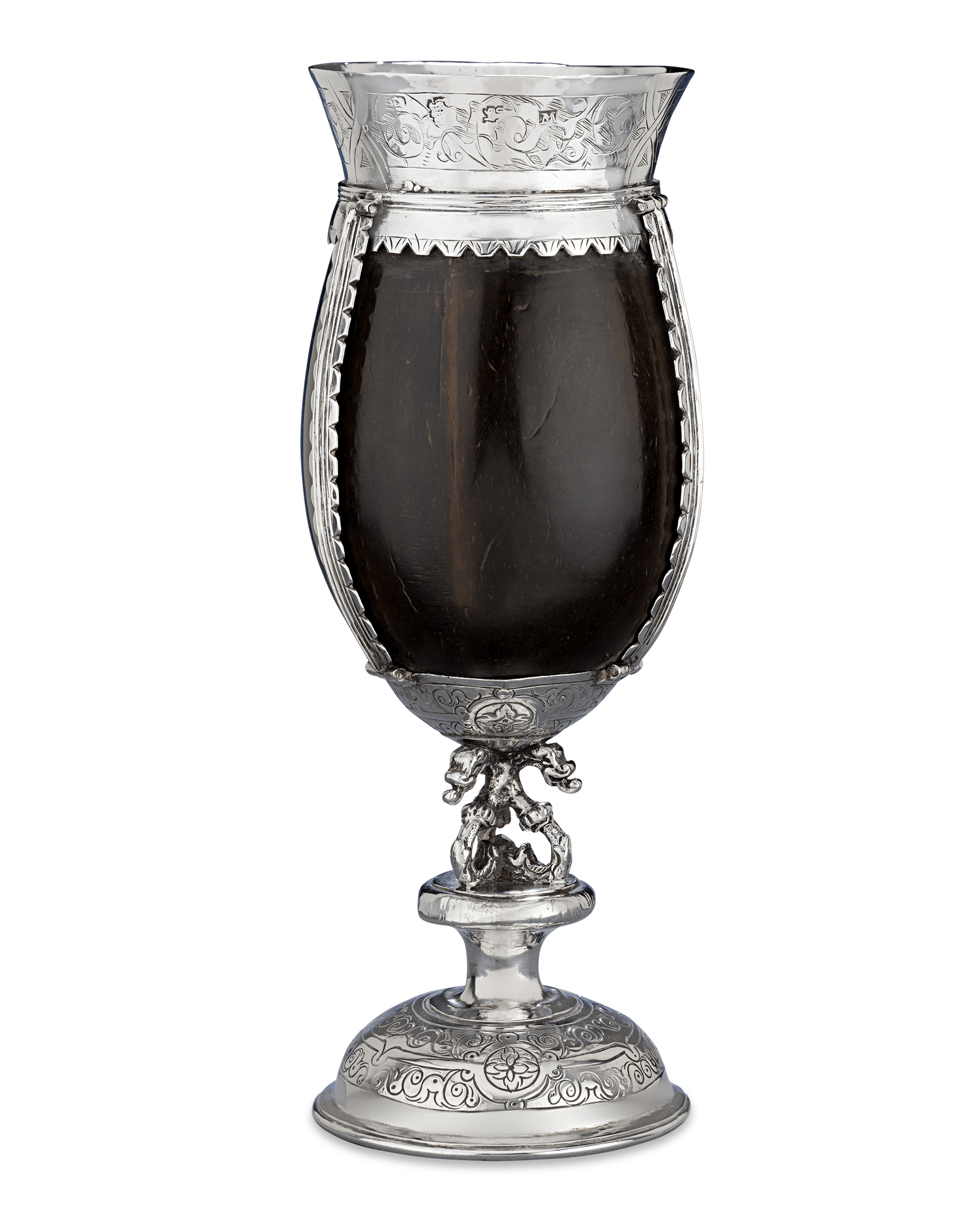 Elizabethan Silver Coconut Goblet