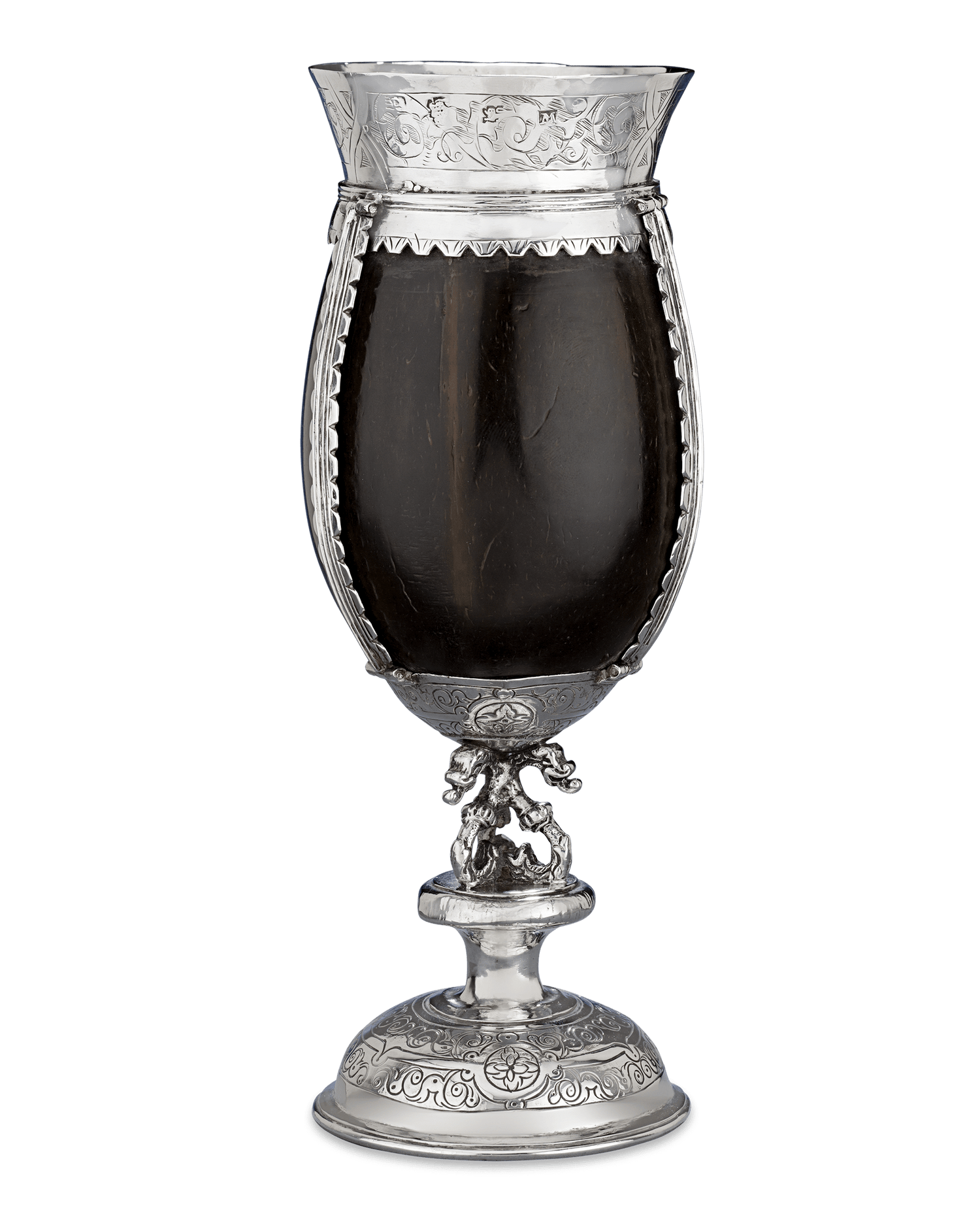 Elizabethan Silver Coconut Goblet