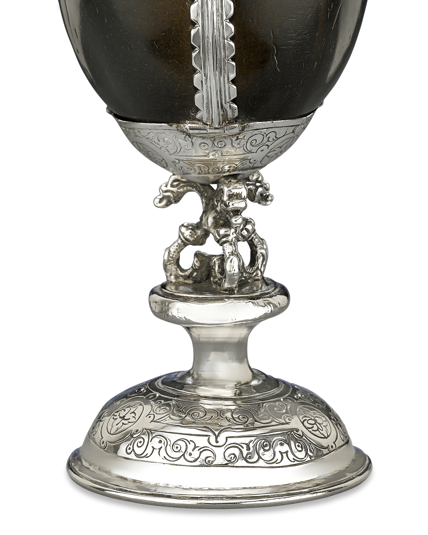 Elizabethan Silver Coconut Goblet