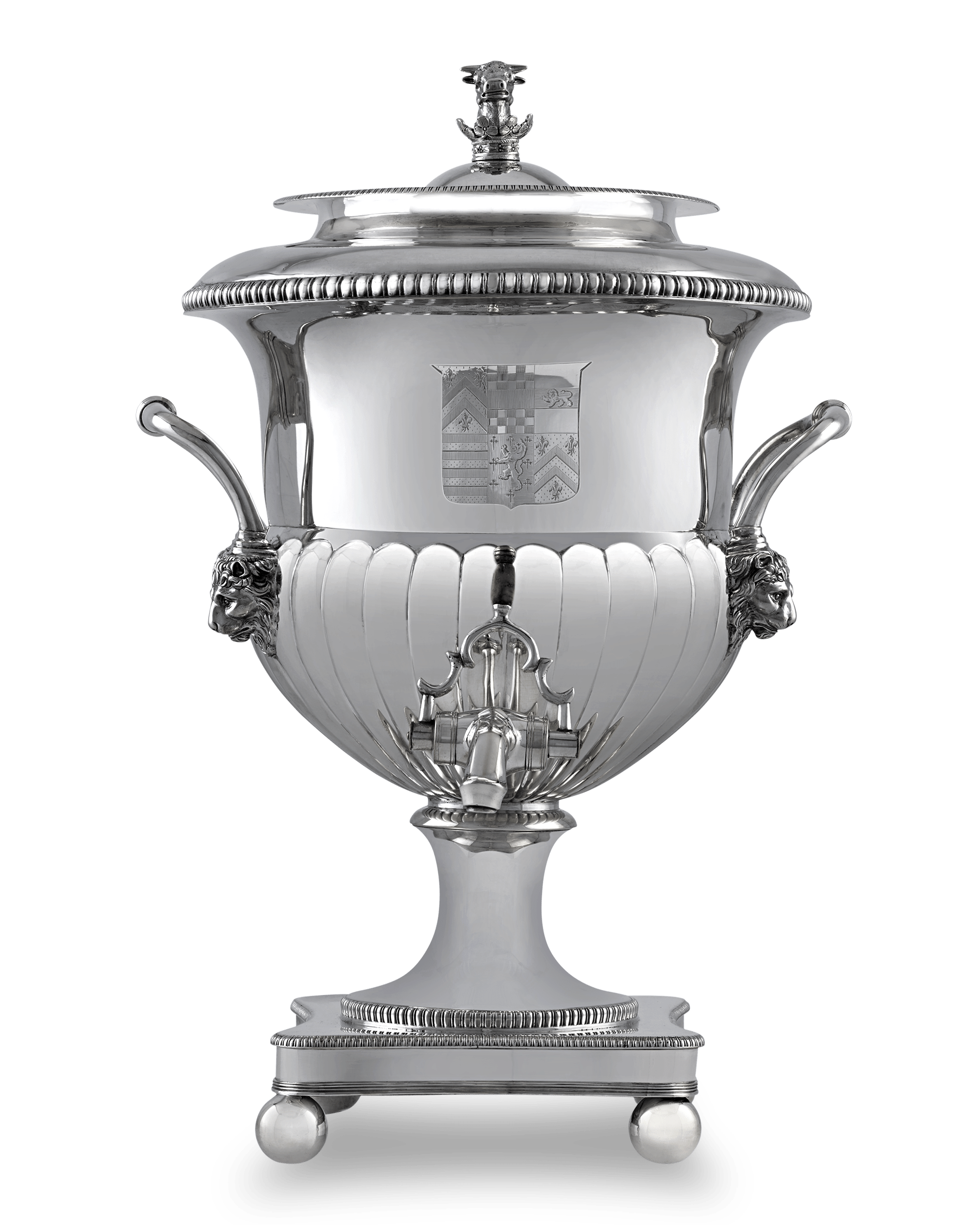 Georgian Silver Hot Water Urn by William and Peter Bateman