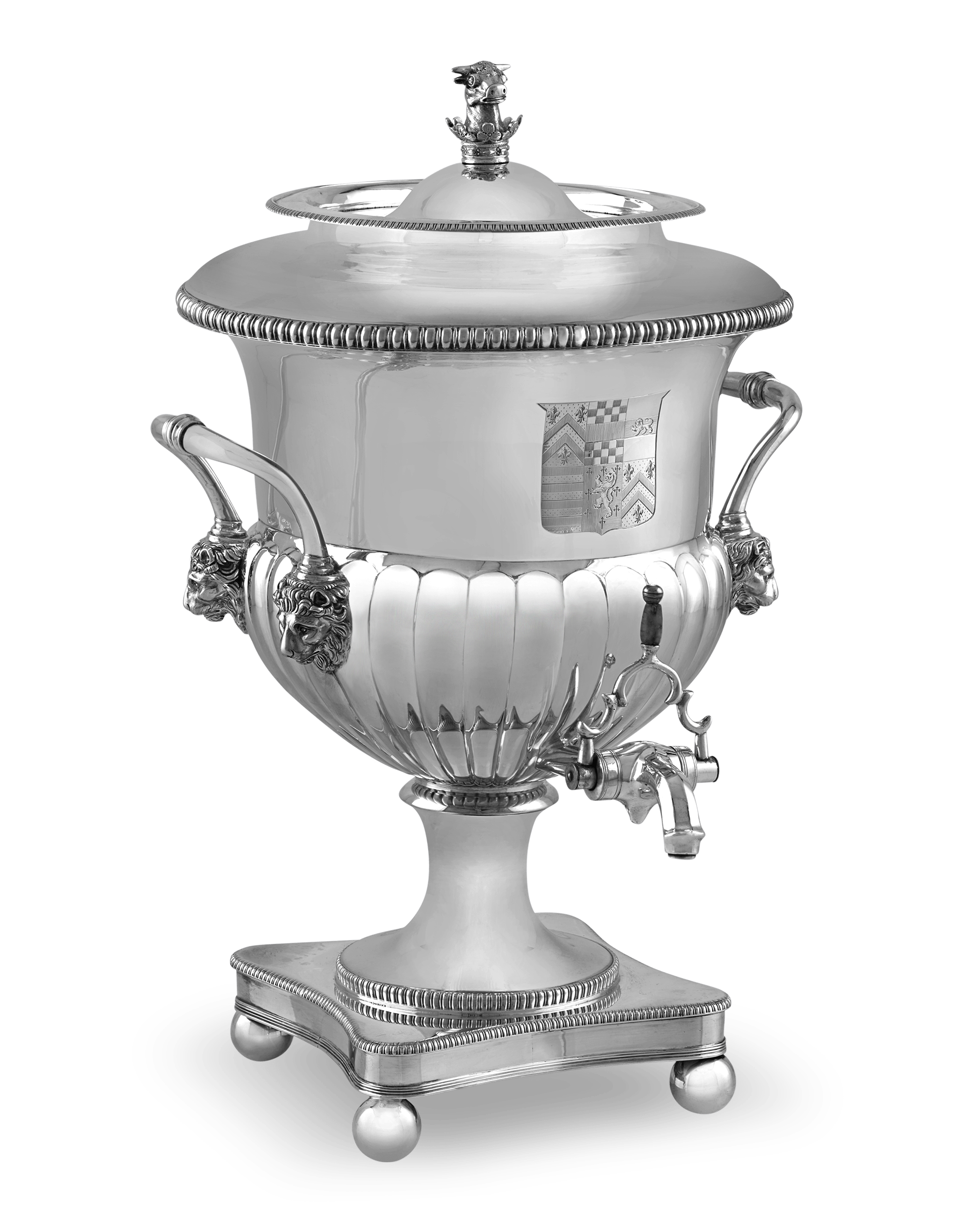 Georgian Silver Hot Water Urn by William and Peter Bateman