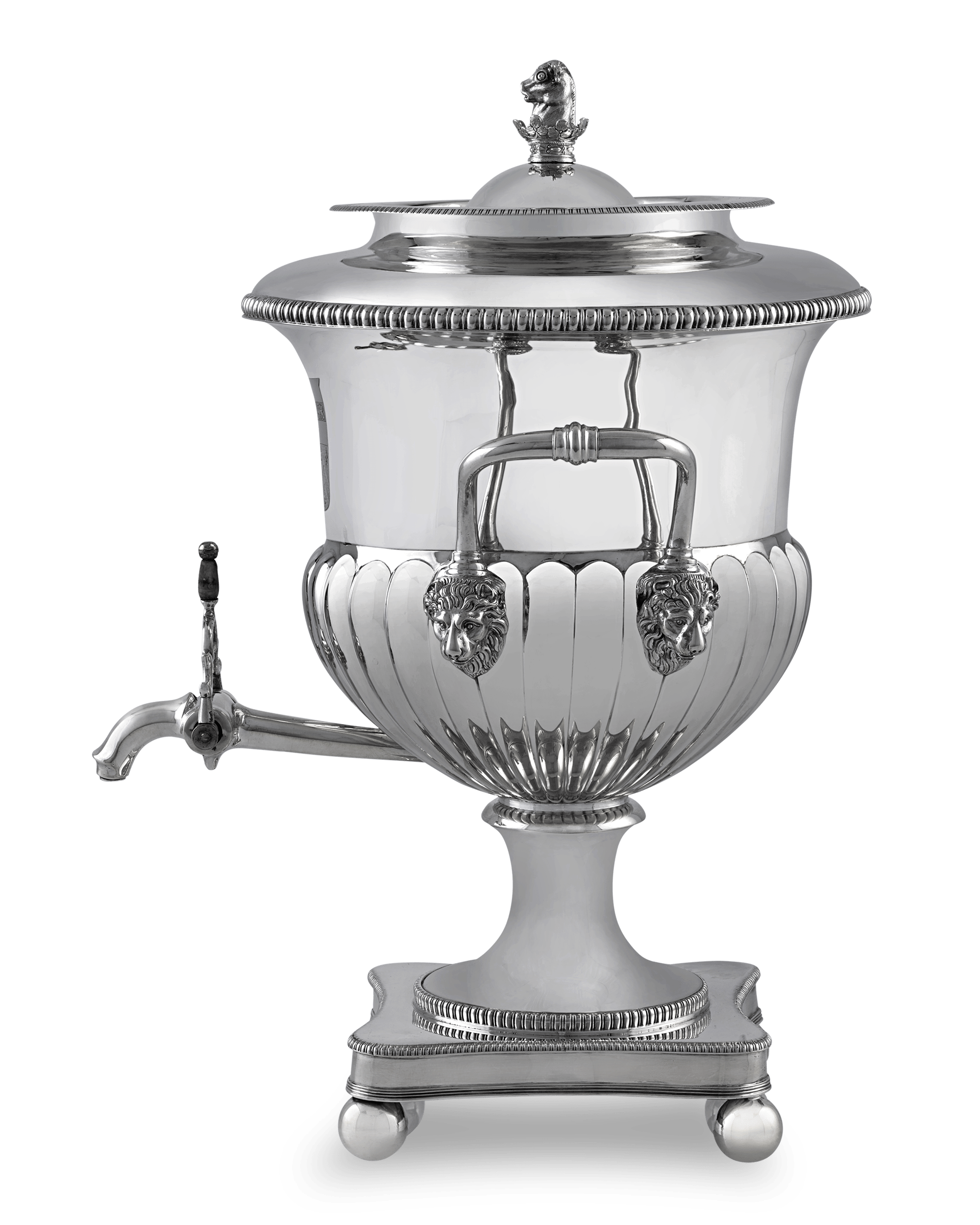 Georgian Silver Hot Water Urn by William and Peter Bateman
