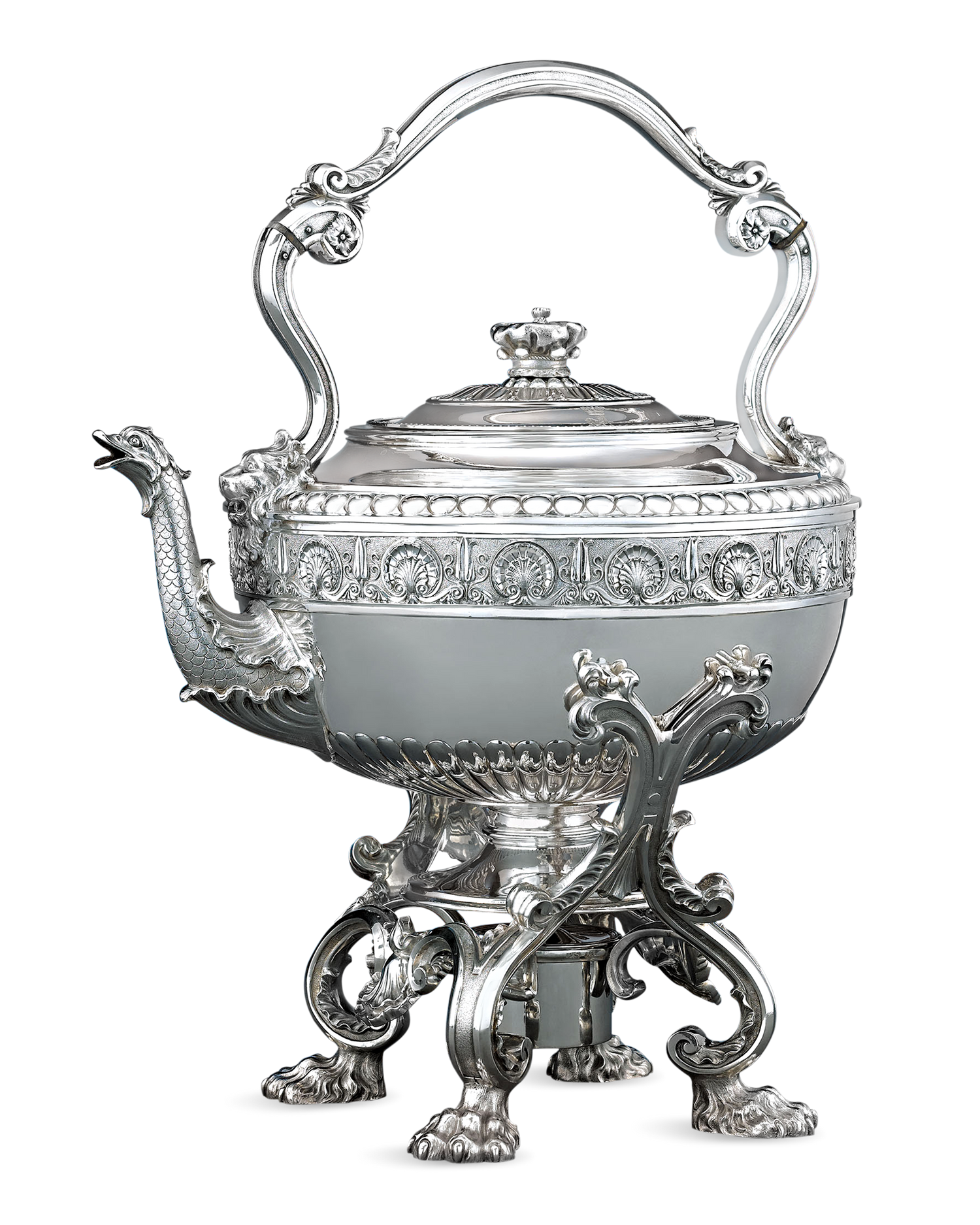 George III Silver Hot Water Kettle by Paul Storr