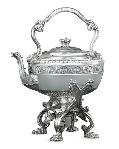 George III Silver Hot Water Kettle by Paul Storr