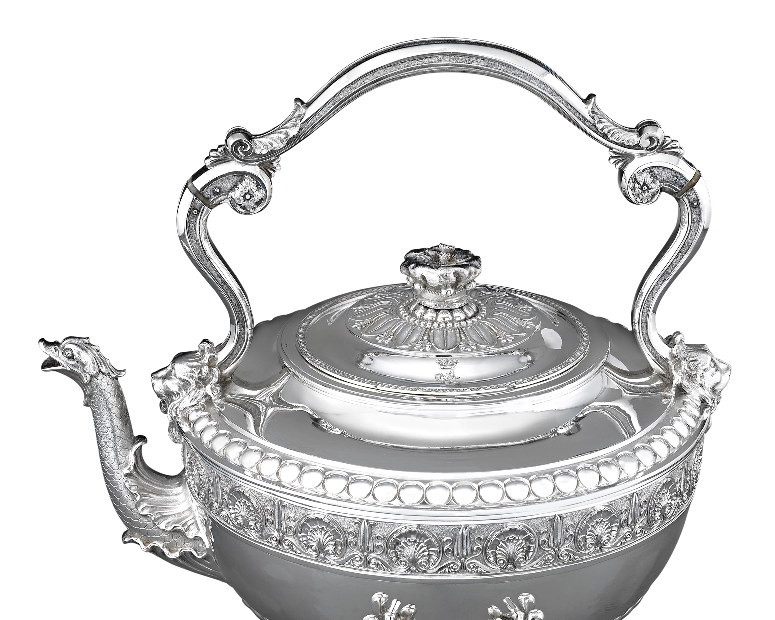 George III Silver Hot Water Kettle by Paul Storr