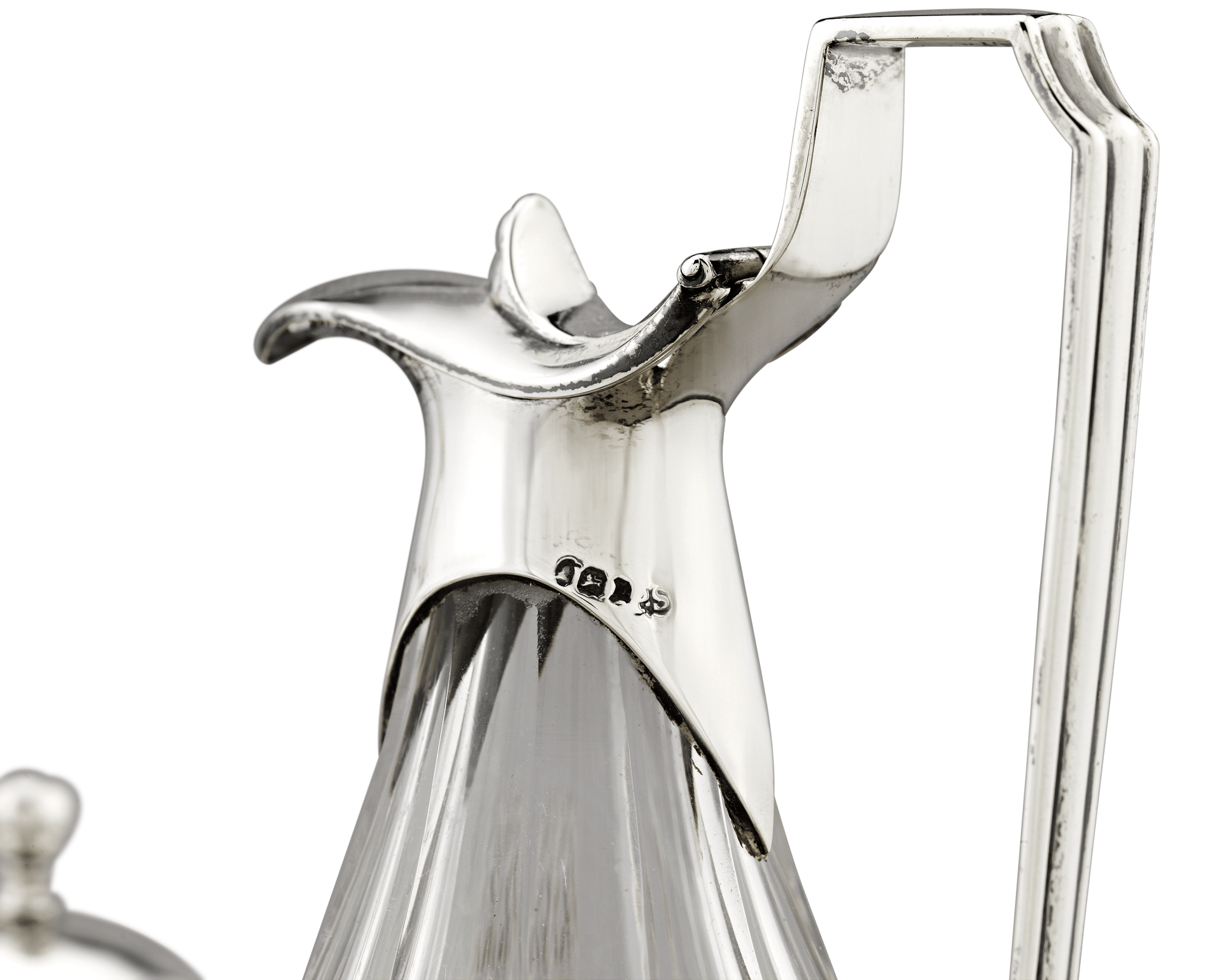 Silver and Cut Glass Cruet Set by Paul Storr