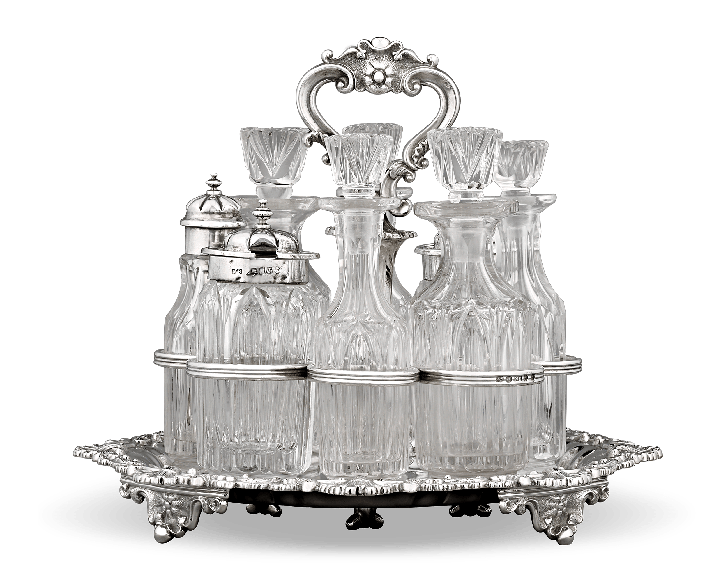 Regency Silver Cruet Set by Matthew Boulton Plate Co.