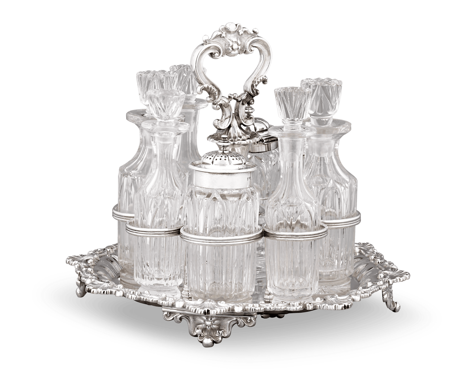 Regency Silver Cruet Set by Matthew Boulton Plate Co.