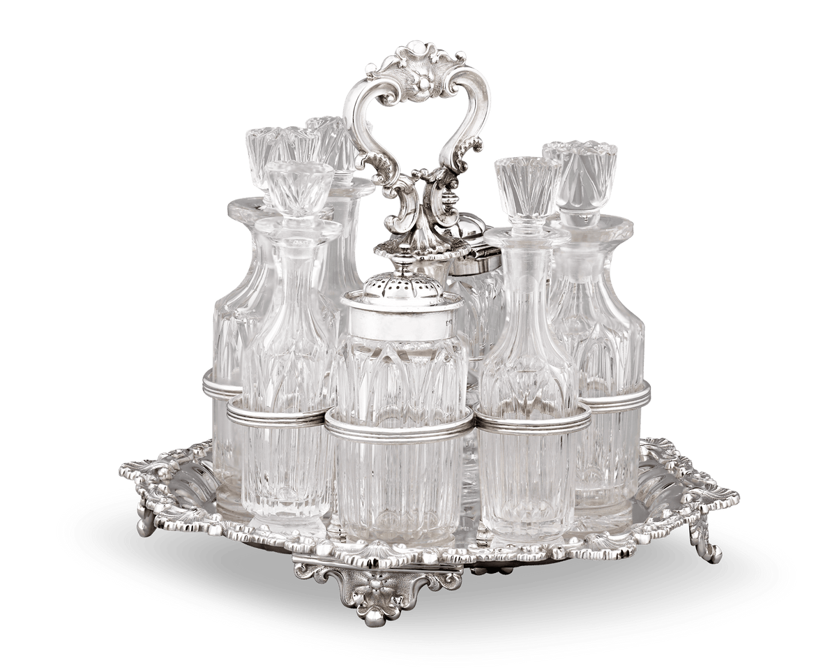 Regency Silver Cruet Set by Matthew Boulton Plate Co.