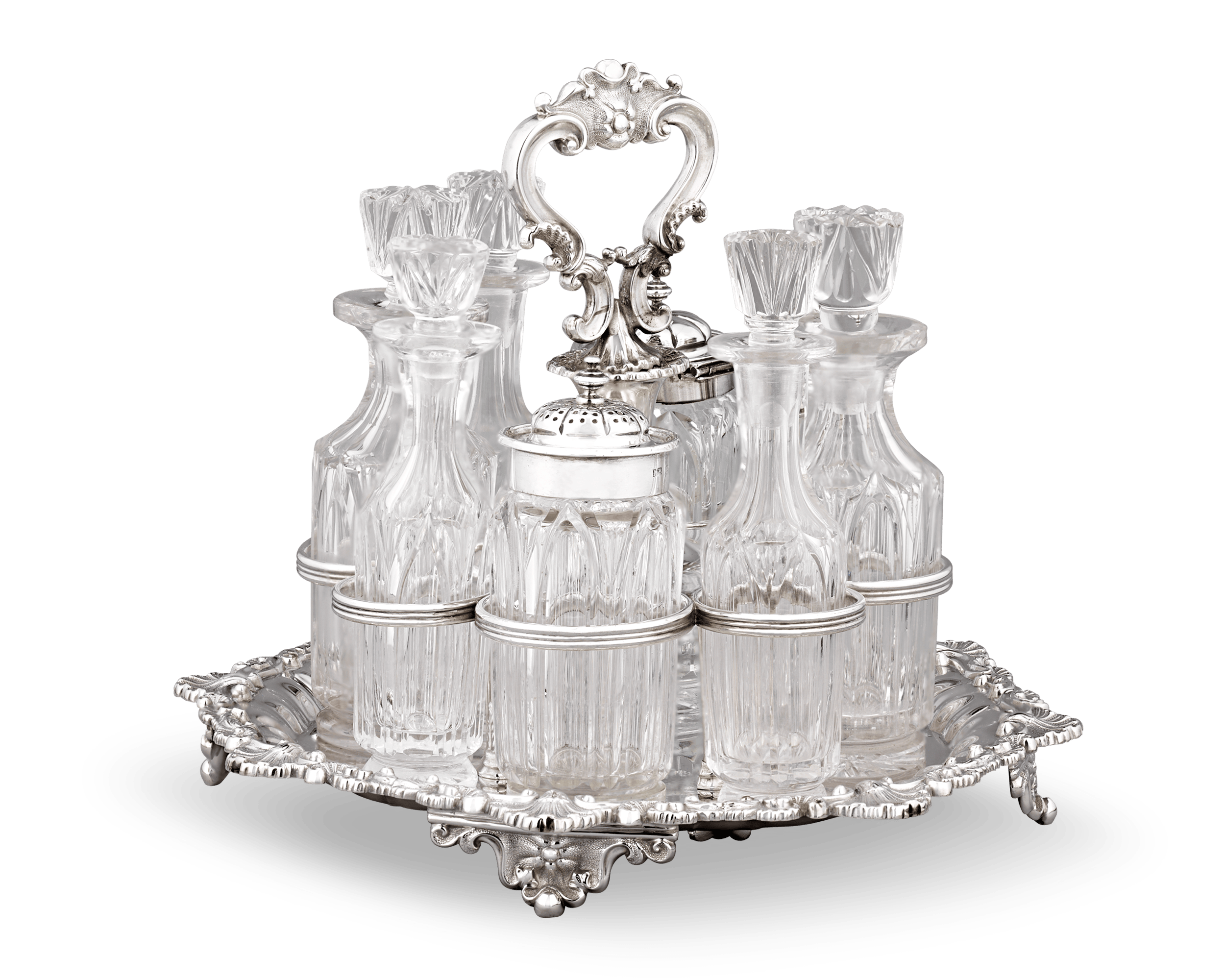 Regency Silver Cruet Set by Matthew Boulton Plate Co.