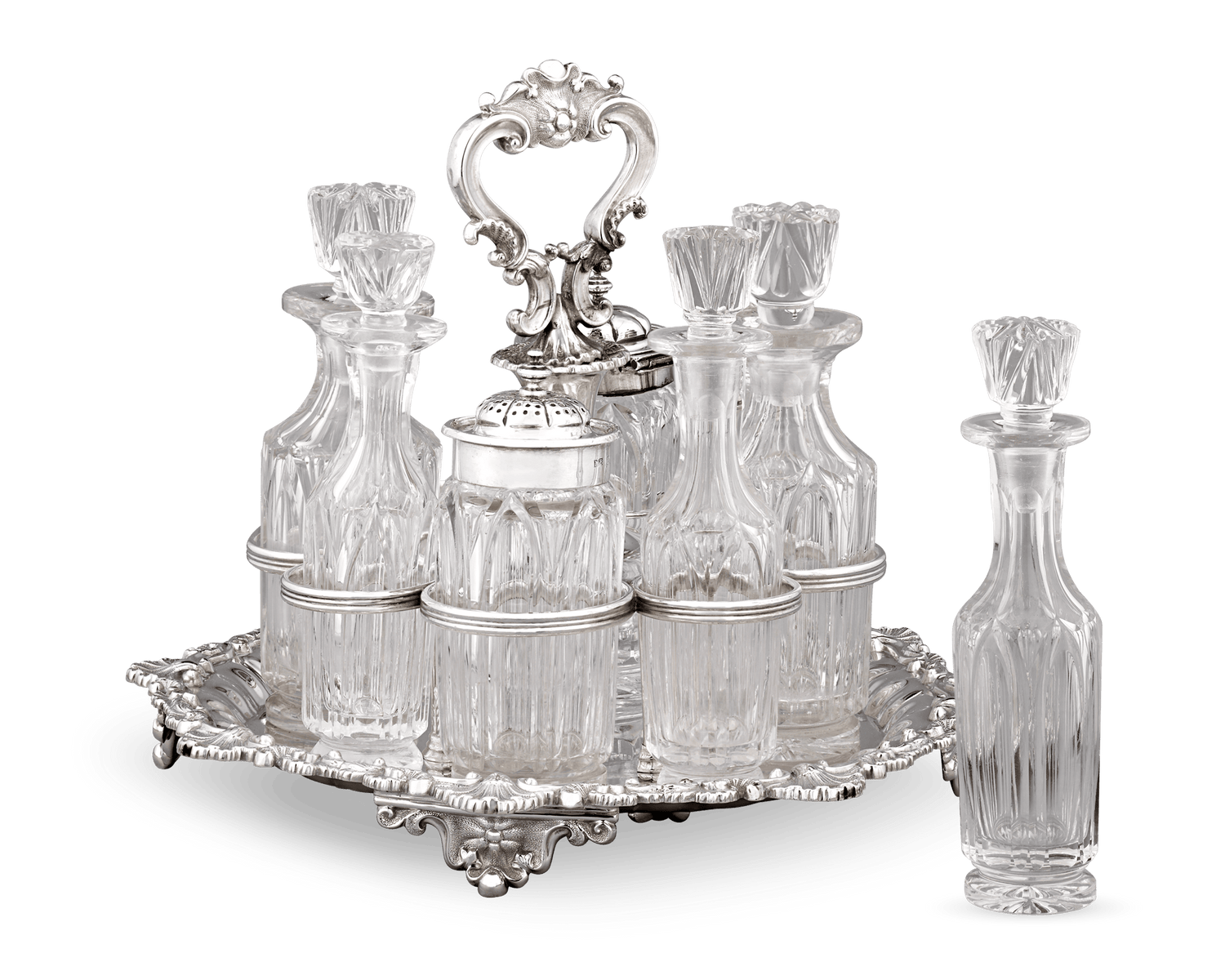 Regency Silver Cruet Set by Matthew Boulton Plate Co.