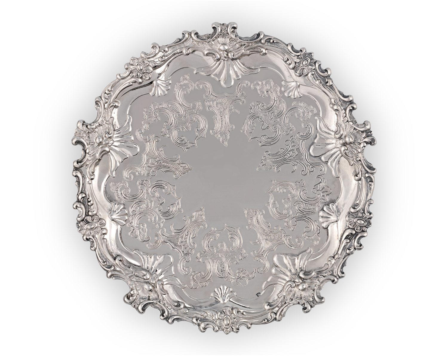 Silverplate Salver by Corbell & Co.