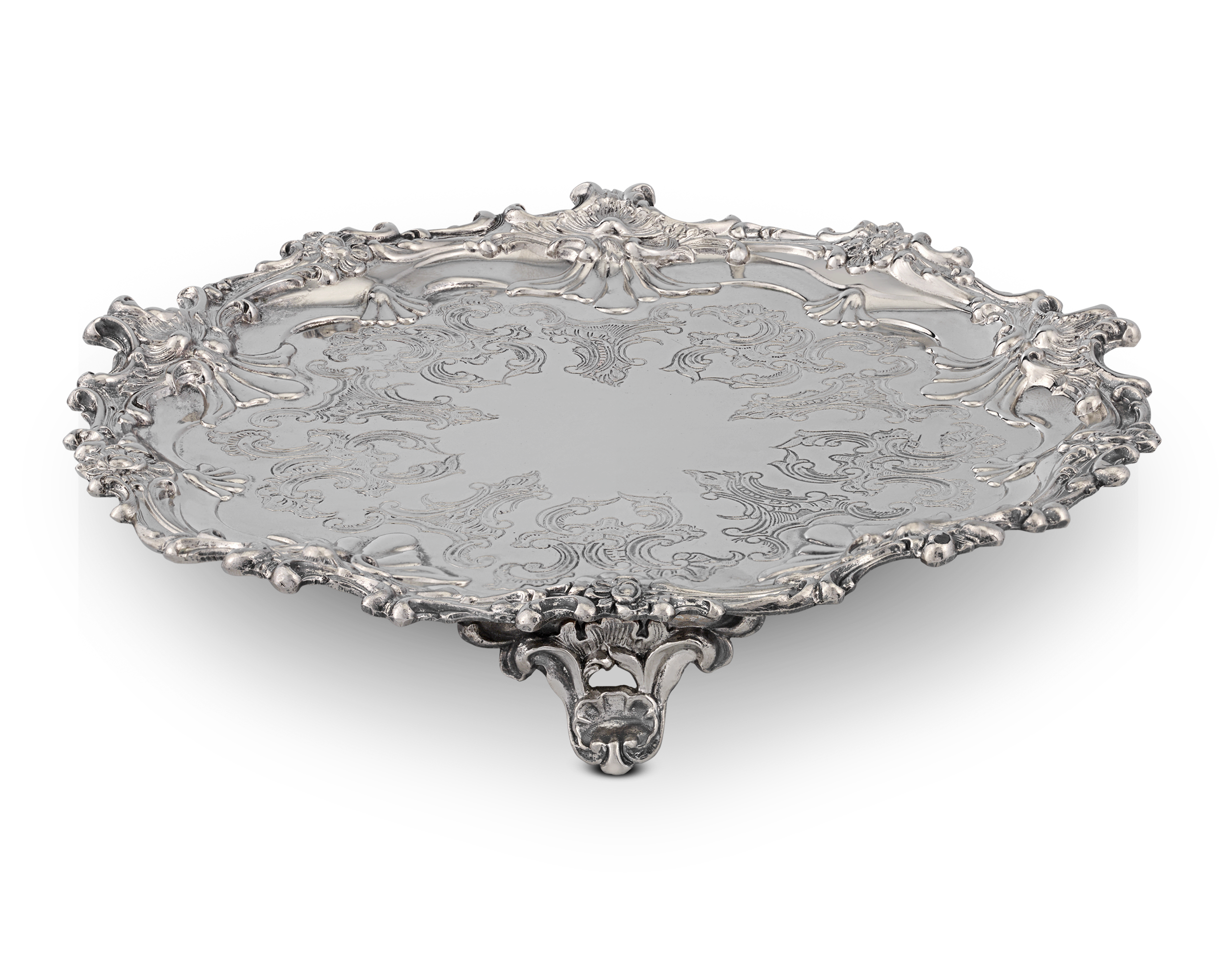 Silverplate Salver by Corbell & Co.