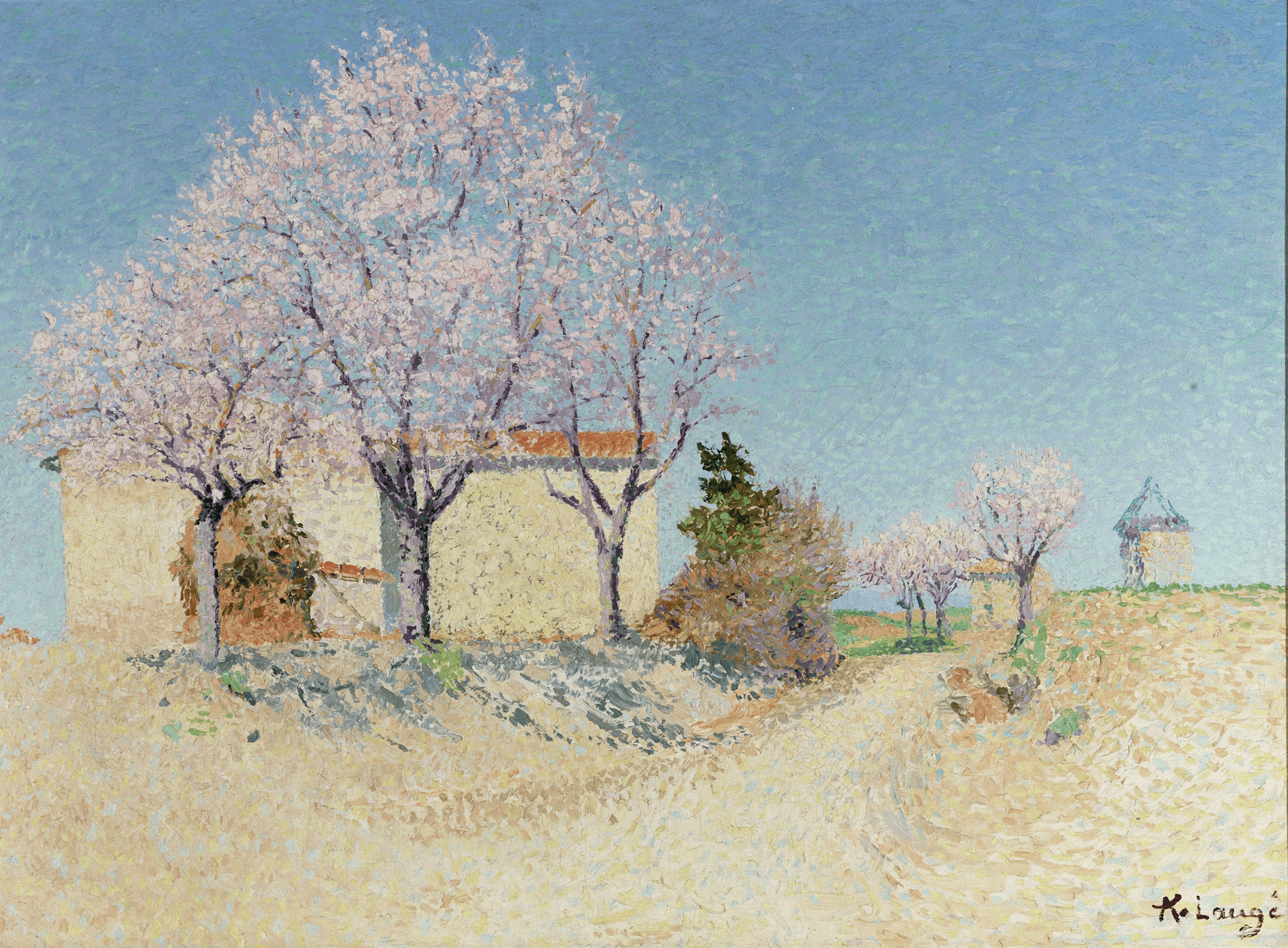 Almond Trees in Spring by Achille Laugé