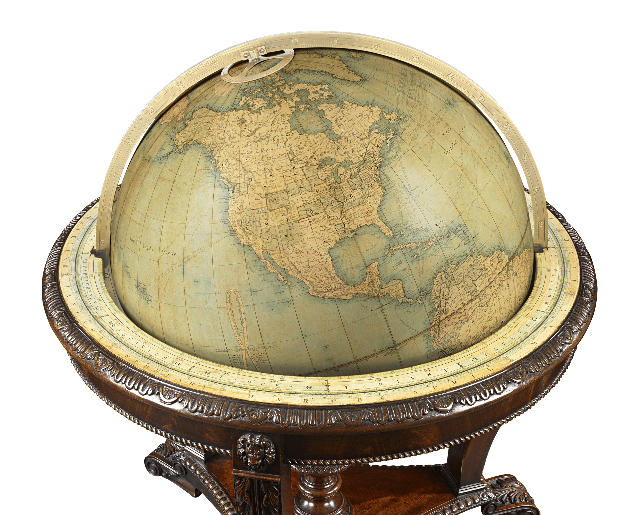 Terrestrial 30-inch Globe by W. & A.K. Johnston