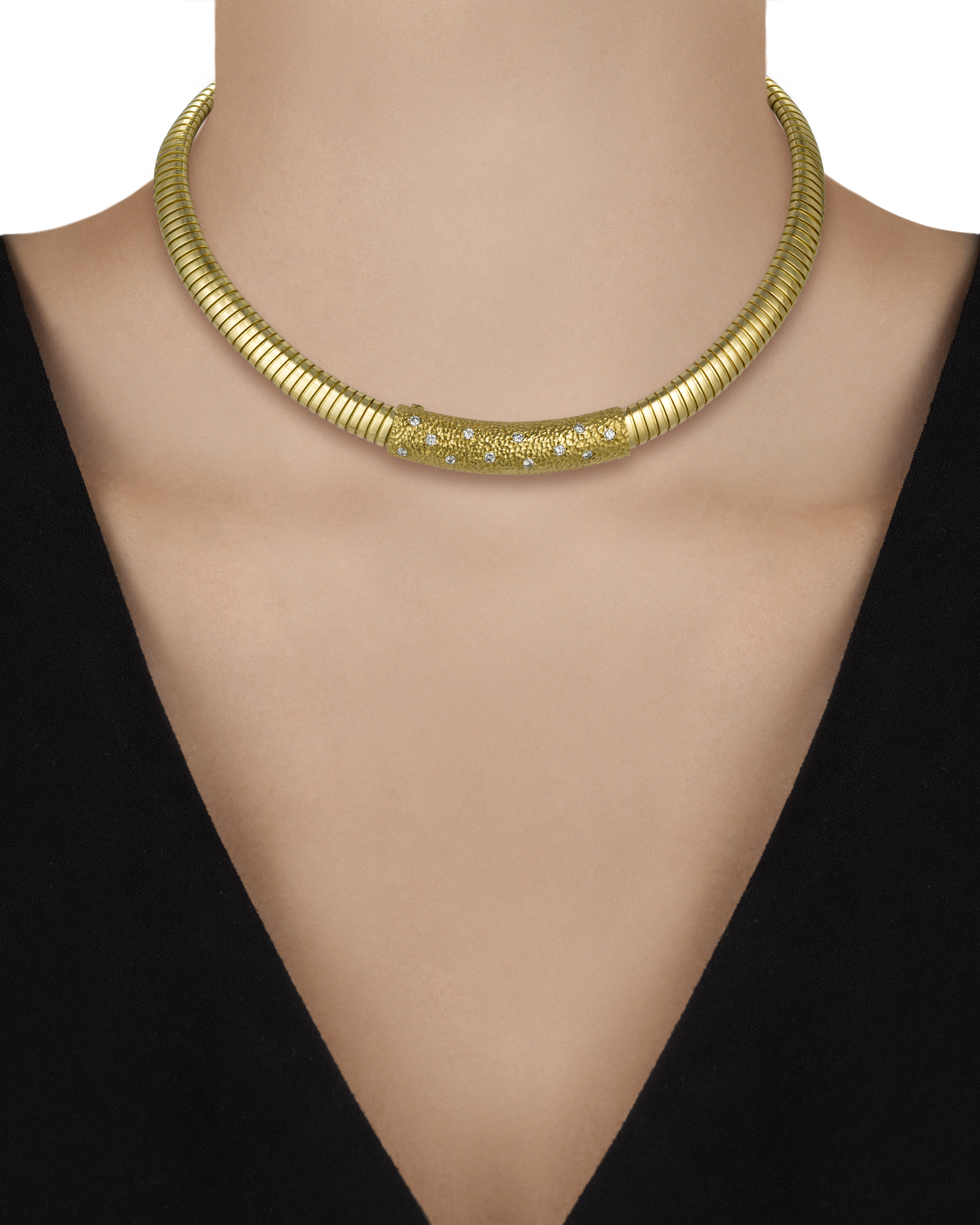 Van Cleef & Arpels Tubogas Gold Necklace