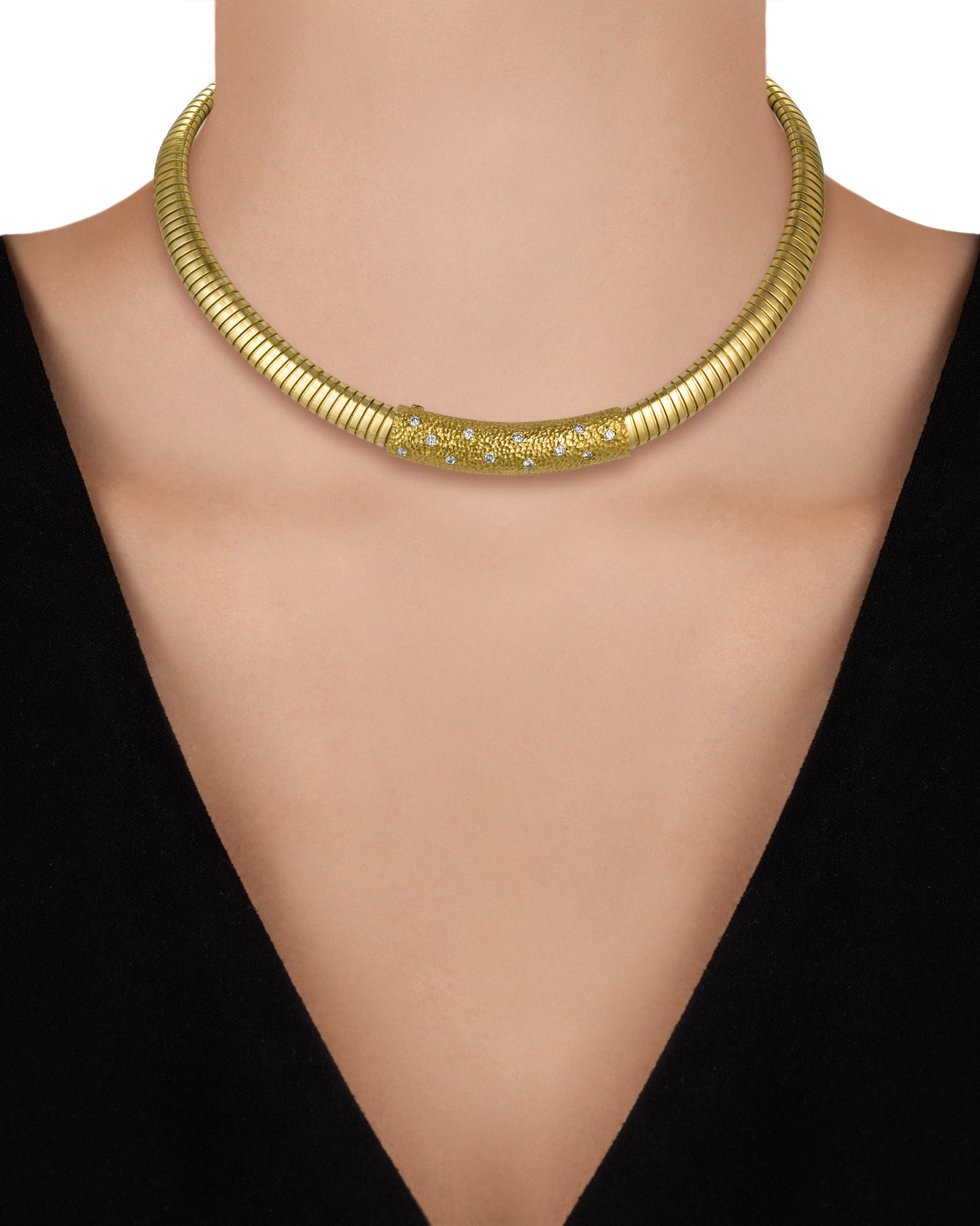 Van Cleef & Arpels Tubogas Gold Necklace