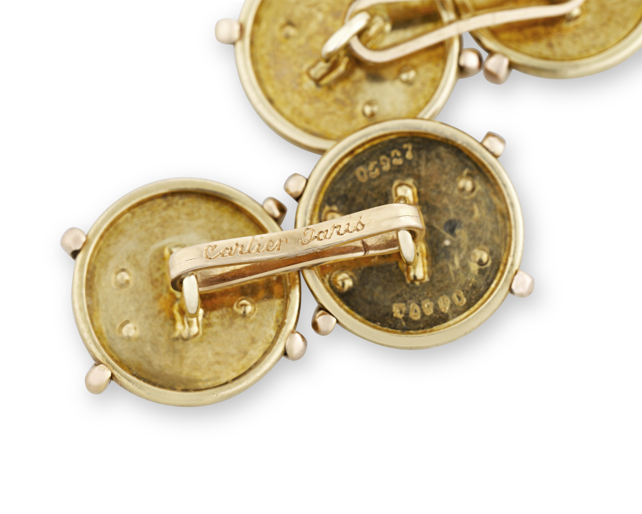 Cartier Retro Gold Cufflinks