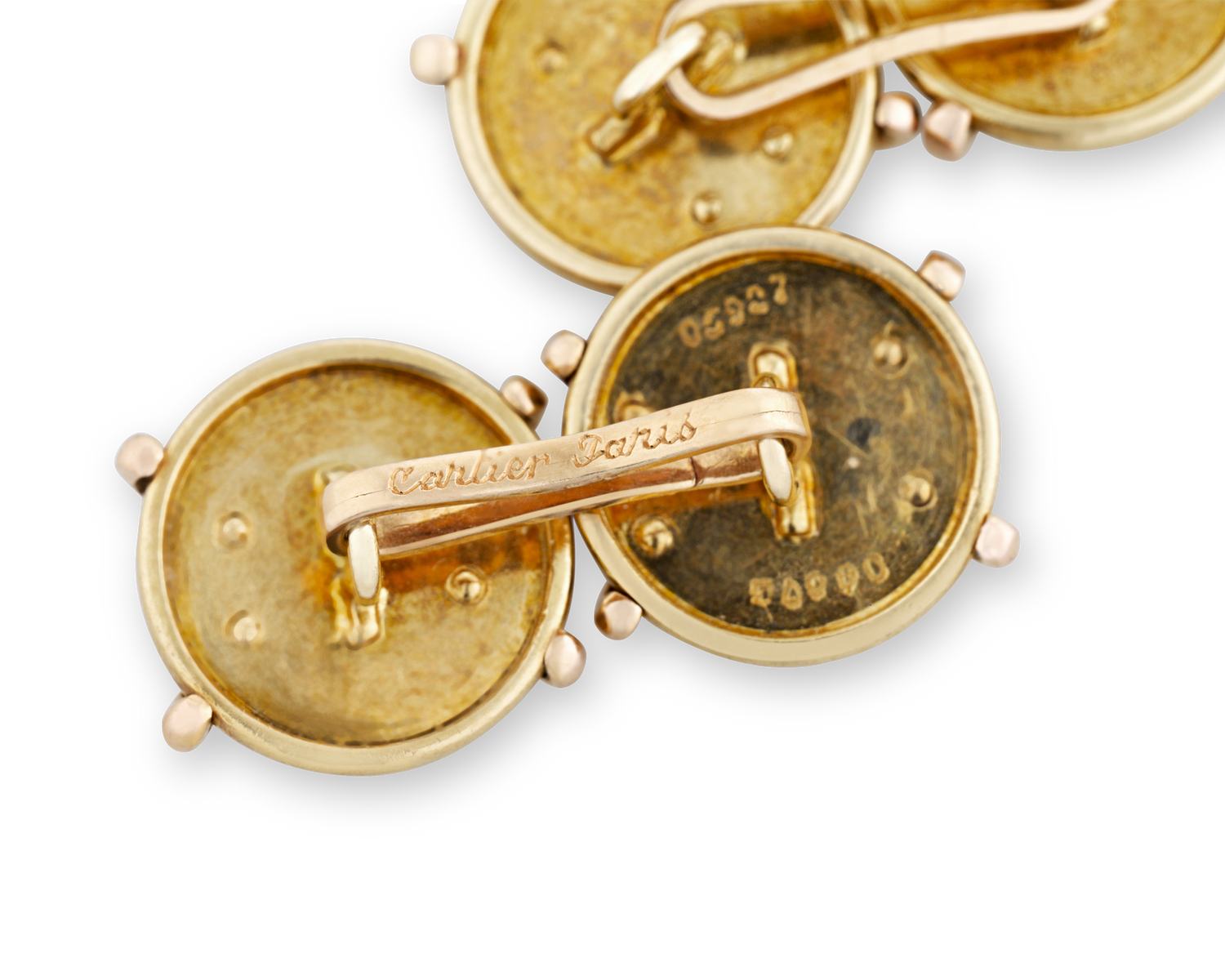 Cartier Retro Gold Cufflinks