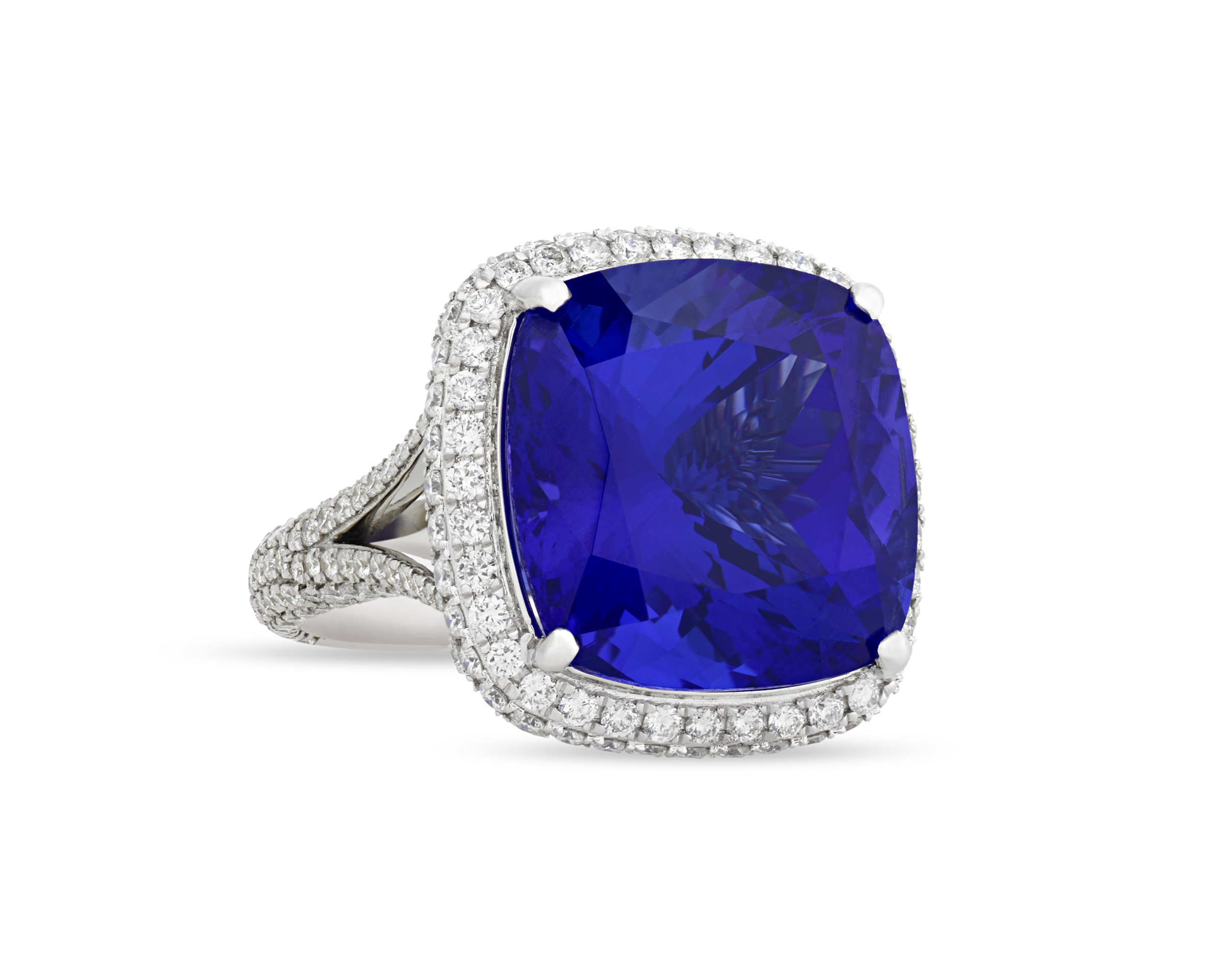 Tanzanite Convertible Pendant Ring, 22.43 Carats