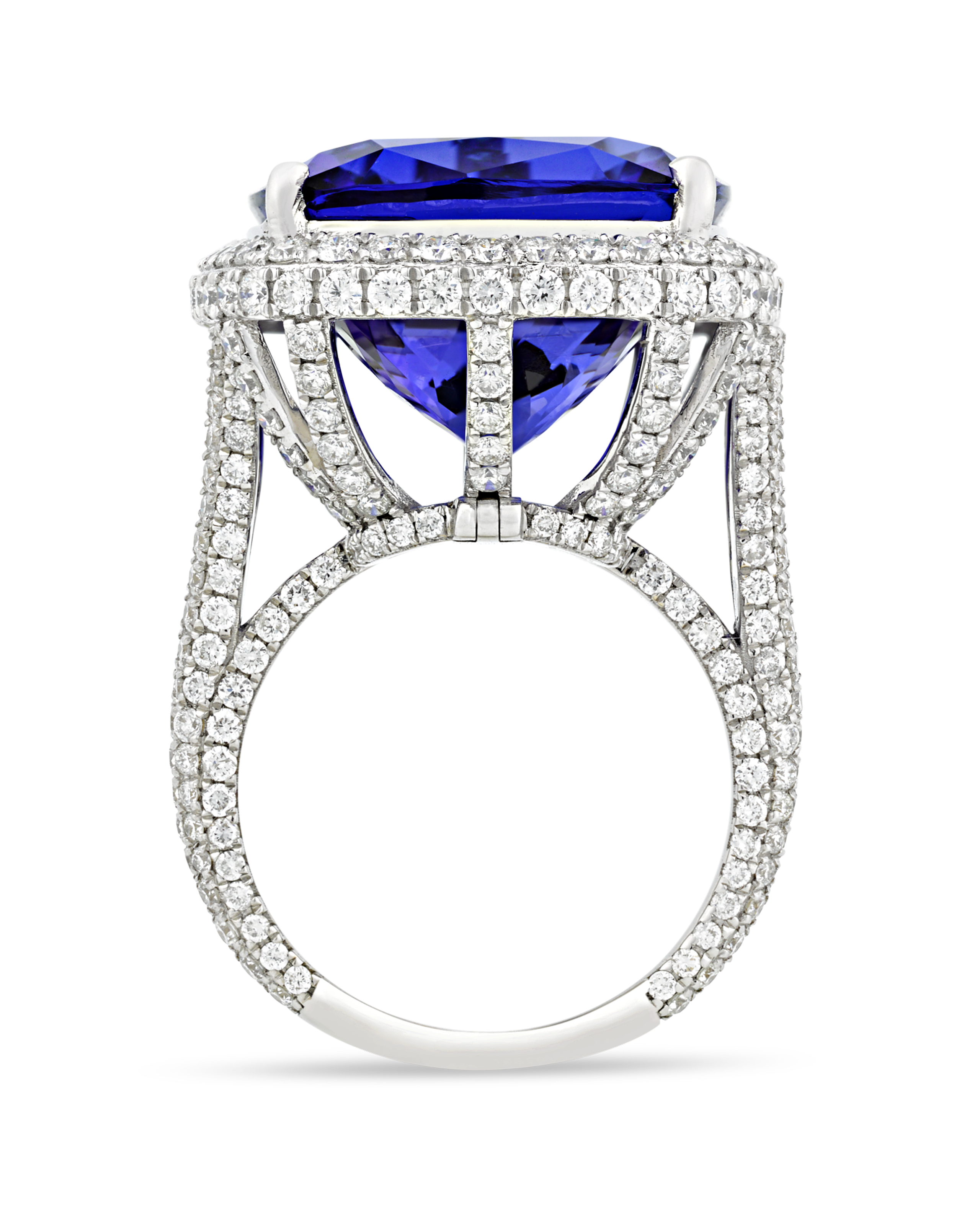 Tanzanite Convertible Pendant Ring, 22.43 Carats