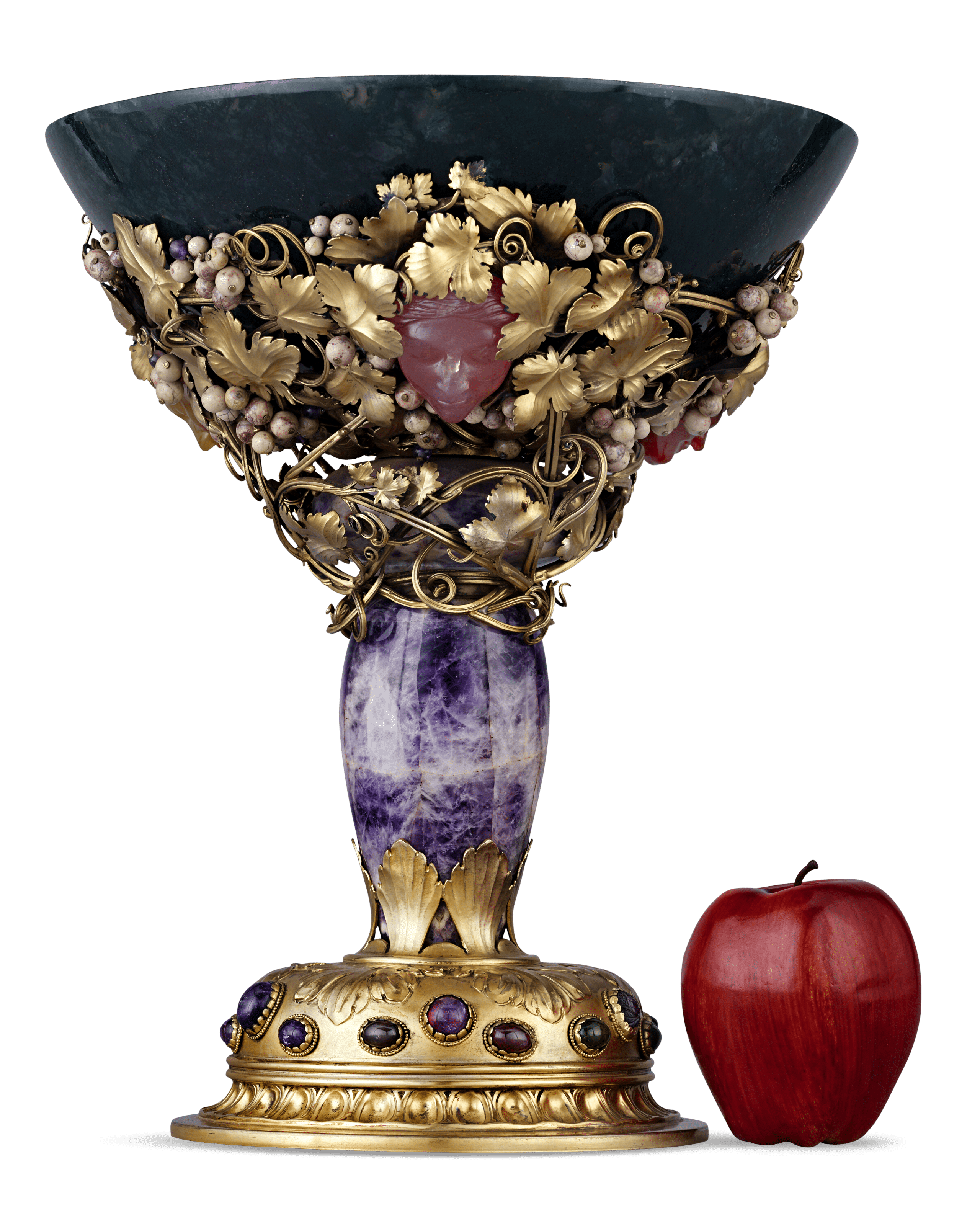 Italian Silver-Mounted Hardstone Centerpiece